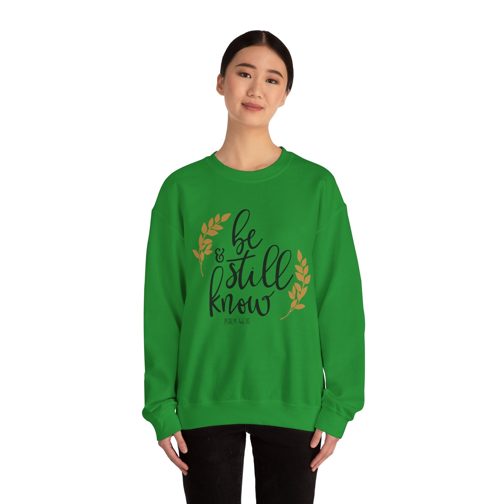 Be Still And Know Psalms 46 10 Unisex Heavy Blend Crewneck Sweatshirt