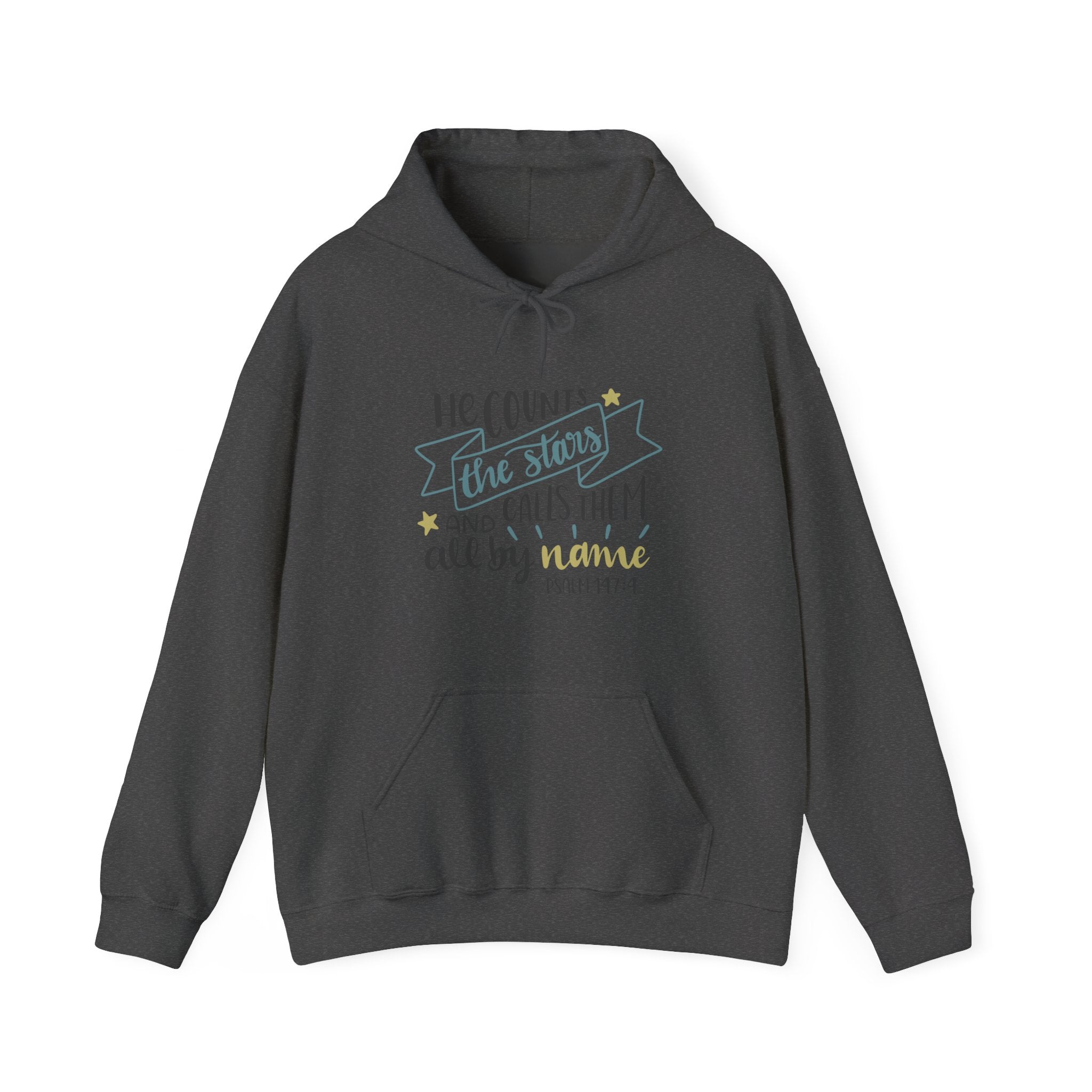 He Counts The Stars And Calls Them All By Name Psalm 147 4 Unisex Heavy Blend Hooded Sweatshirt