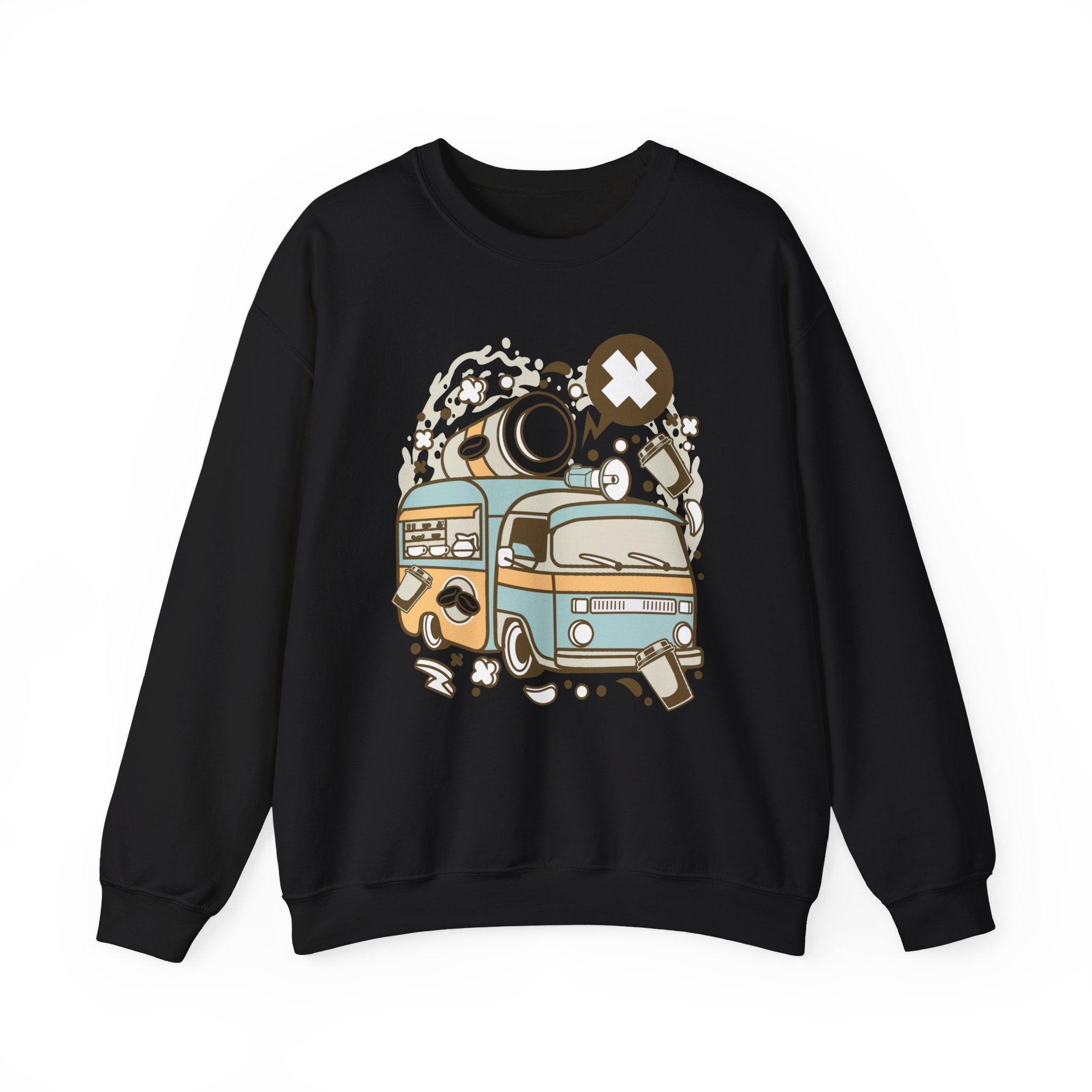 Coffee Van Unisex Heavy Blend Crewneck Sweatshirt for Ultimate Comfort