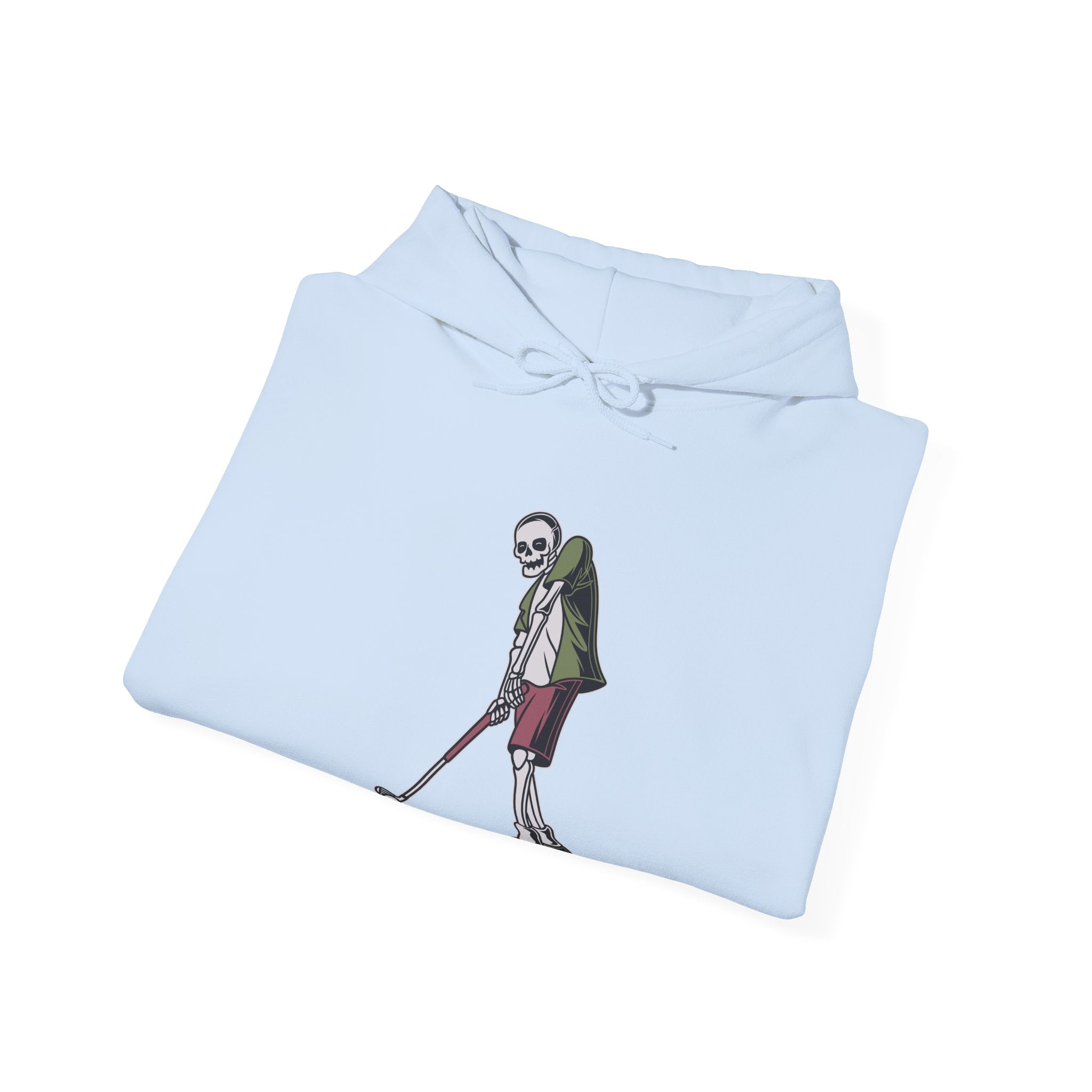Skeleton Golfer Unisex Heavy Blend Hooded Sweatshirt for Ultimate Comfort