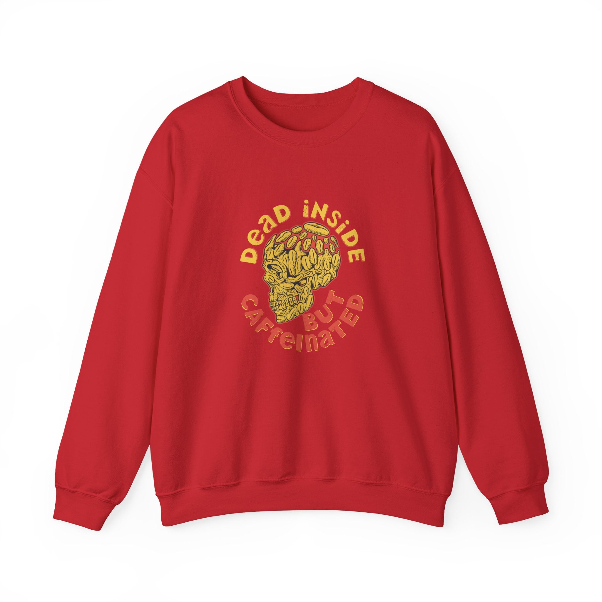 Dead Inside But Caffeinated Unisex Heavy Blend Crewneck Sweatshirt