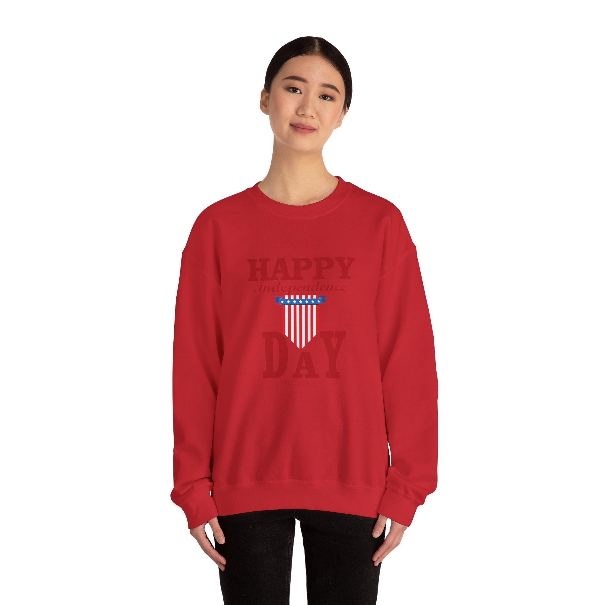 Happy Independence Day Unisex Heavy Blend Crewneck Sweatshirt for Ultimate Comfort