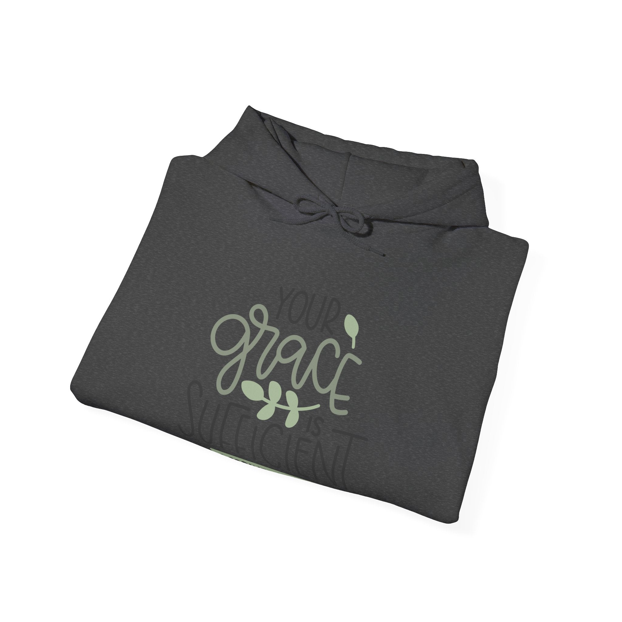 Your Grace Is Sufficient Hooded Sweatshirt 2 Corinthians 12 9 Unisex Heavy Blend Pullover