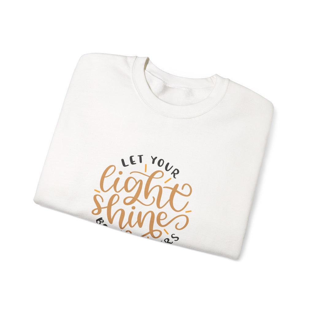 Let Your Light Shine Before Others Matthew 5 16 Unisex Heavy Blend Crewneck Sweatshirt
