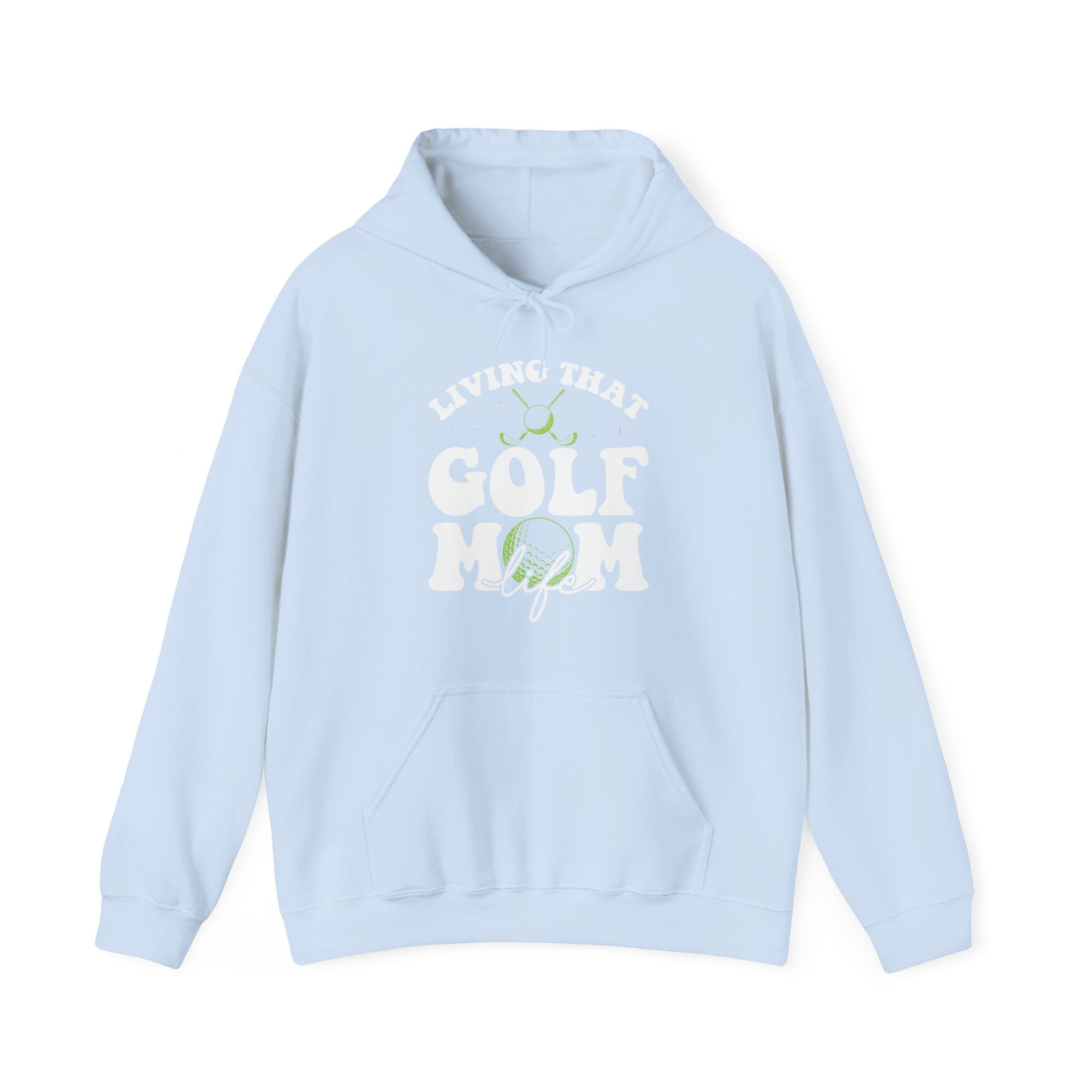 Living That Golf Mom Life Blend Unisex Heavy Hooded Sweatshirt