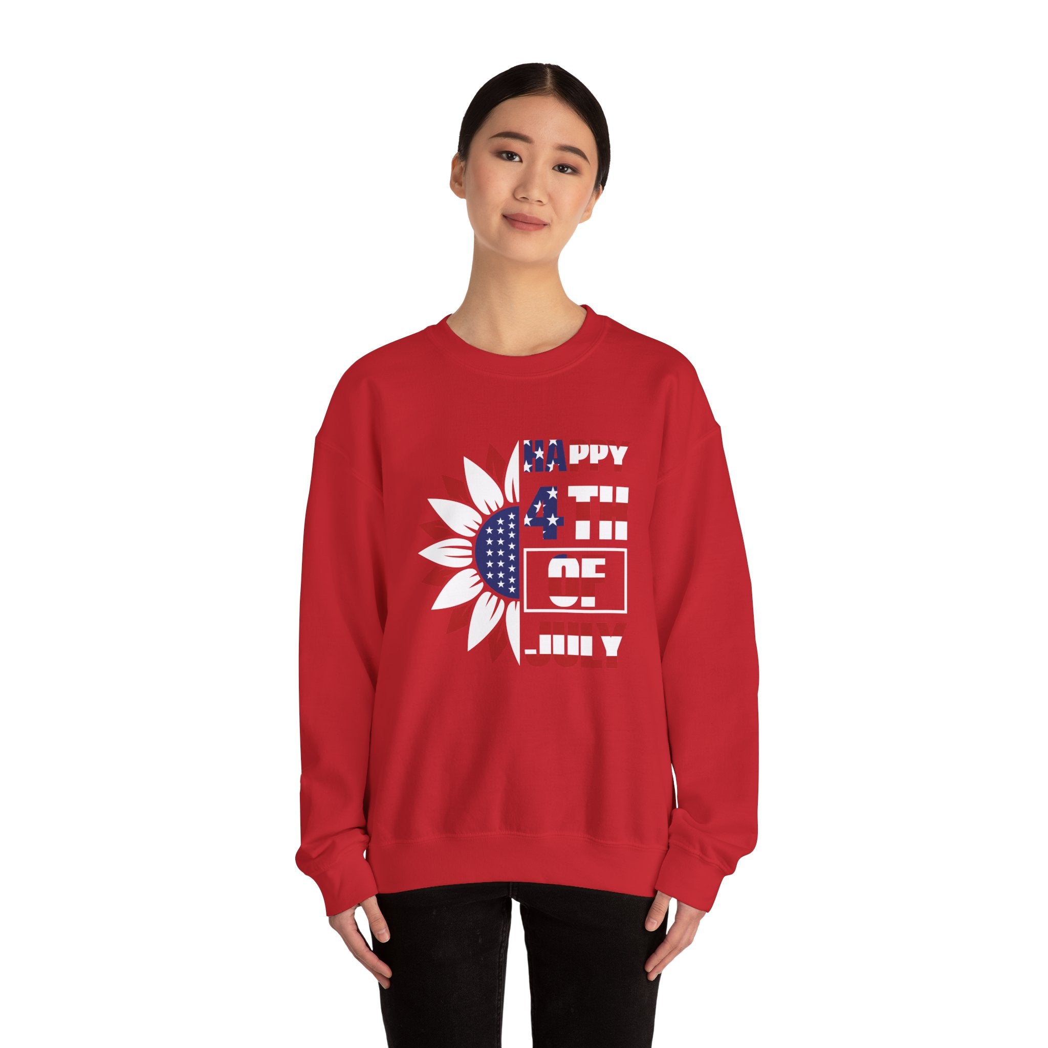 Happy 4th Of July Unisex Heavy Blend Crewneck Sweatshirt