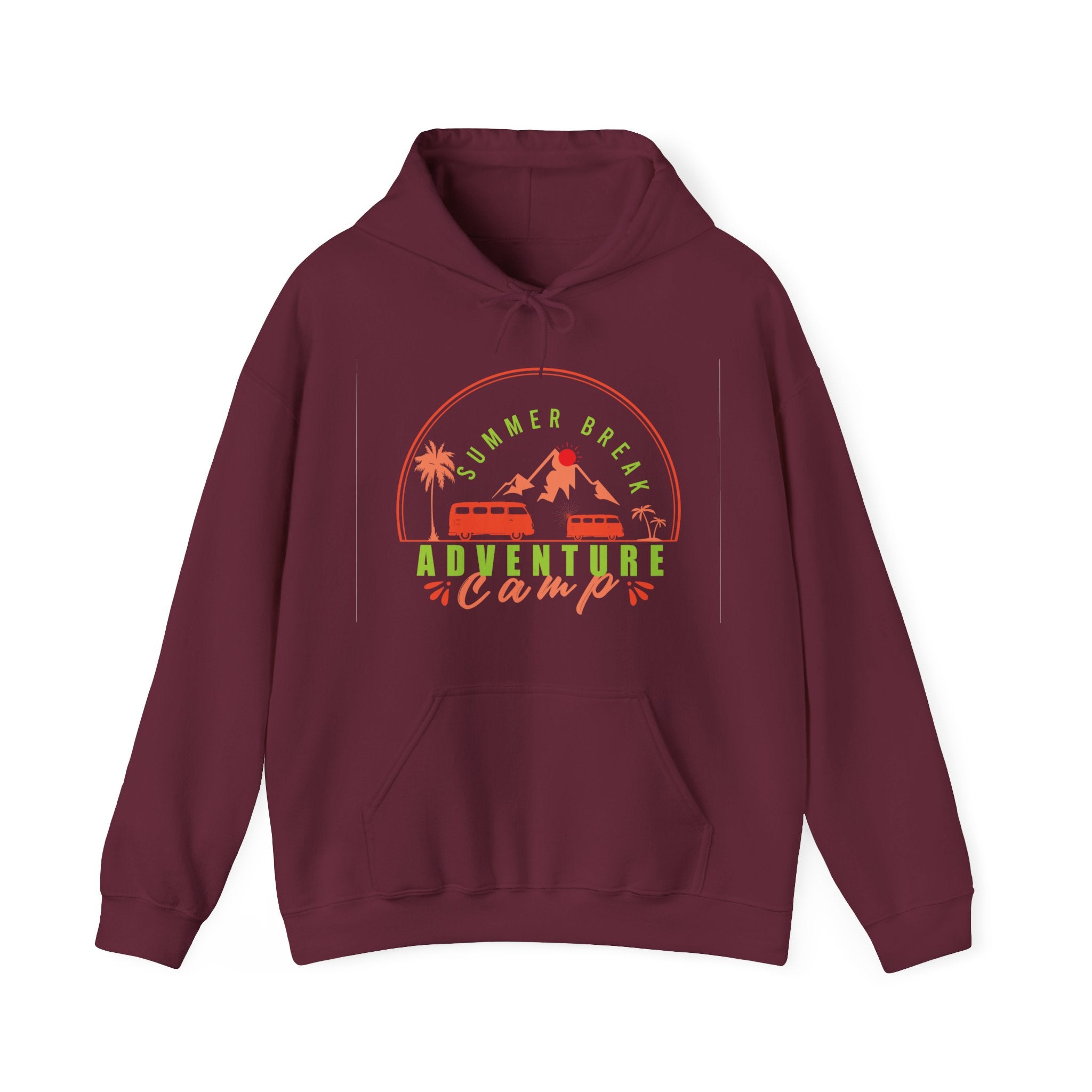 Summer Break Adventure Camp Unisex Heavy Blend Hooded Sweatshirt