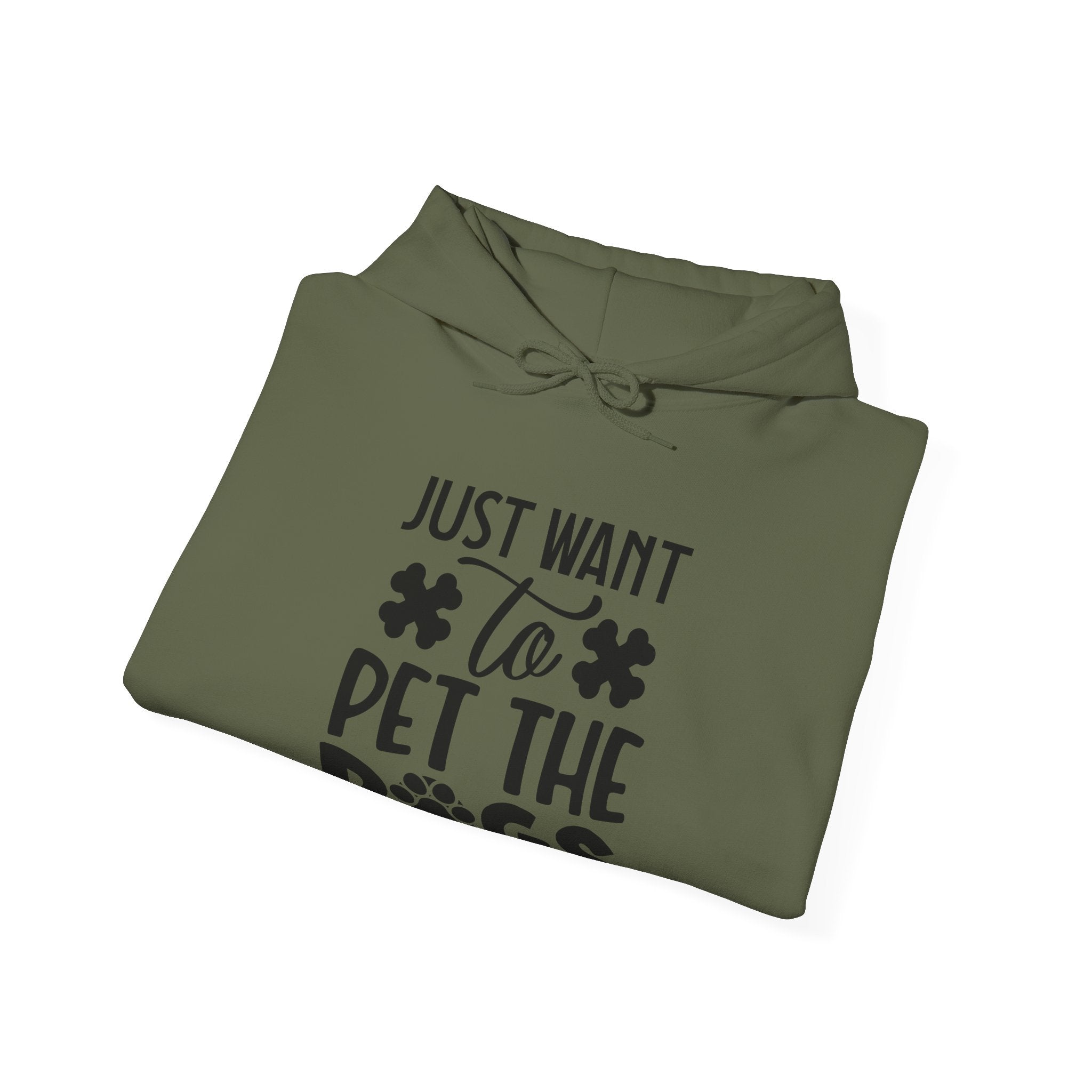 Just Want To Pet The Dogs Unisex Heavy Blend Hooded Sweatshirt