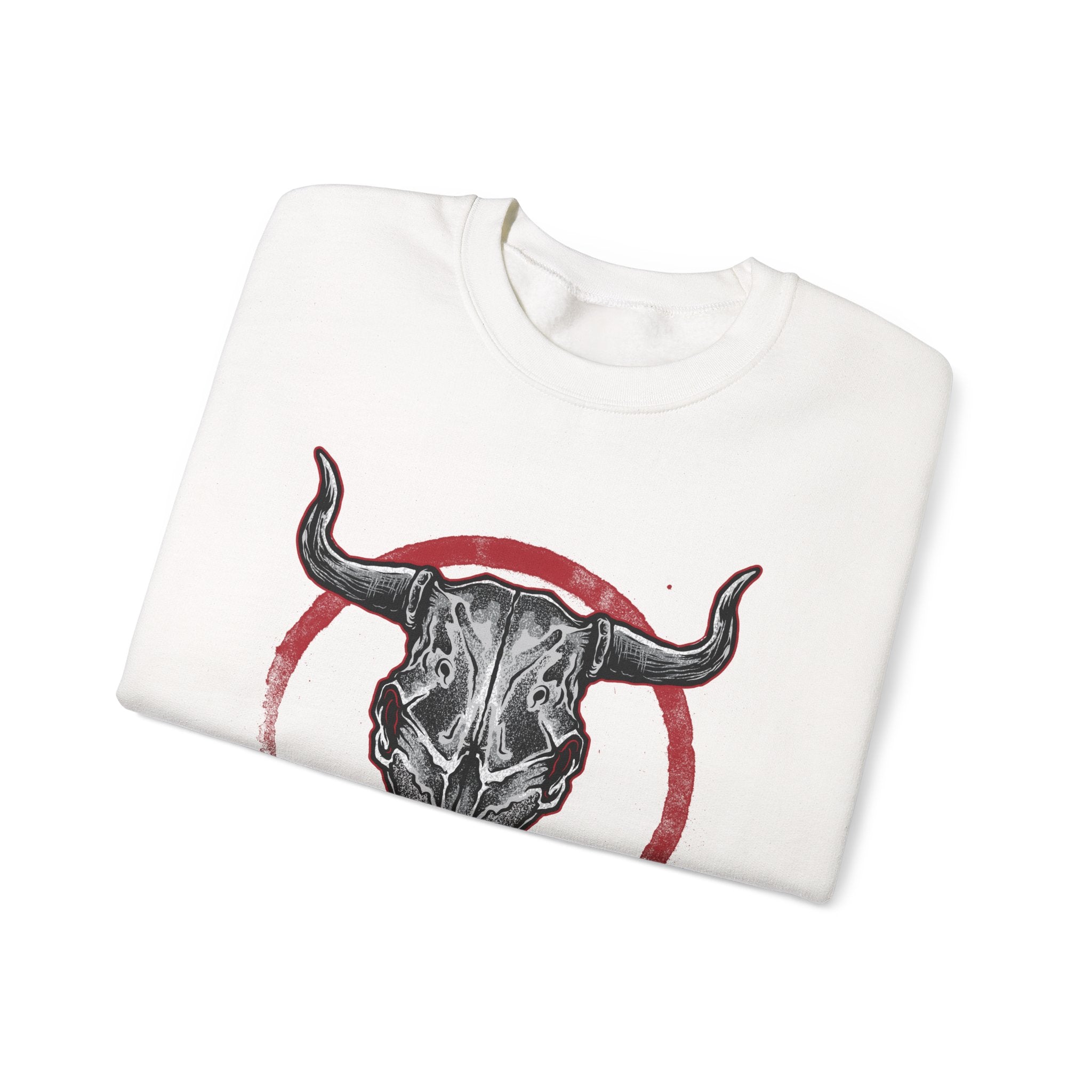 Bull Skull Unisex Heavy Blend Crewneck Sweatshirt for Ultimate Comfort and Style