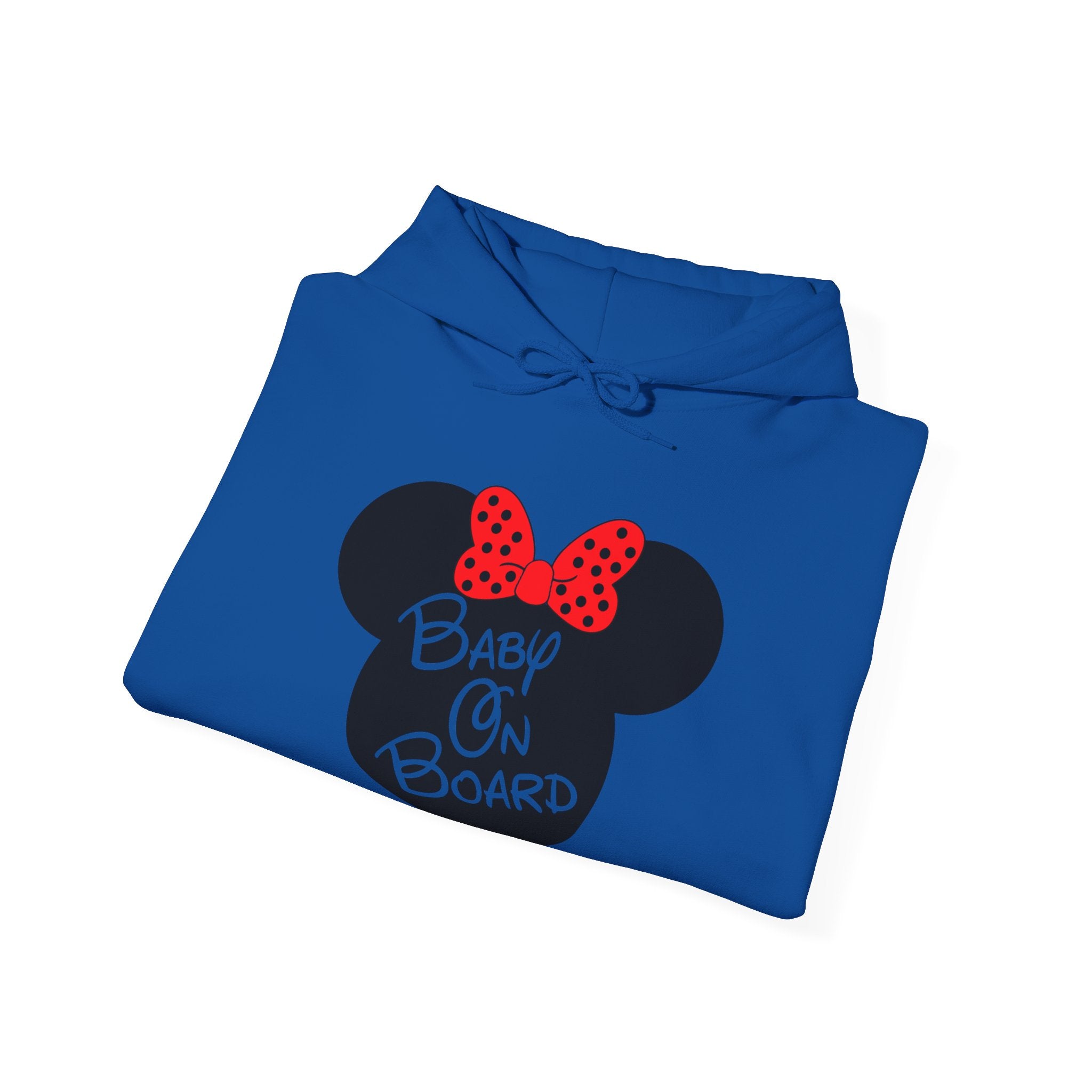 Baby On Board Mouse Ears Unisex Heavy Blend Hooded Sweatshirt