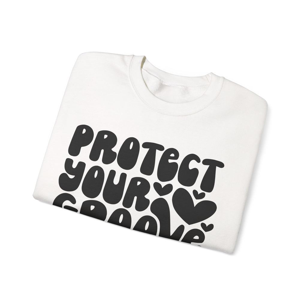 Protect Your Groove Unisex Heavy Blend Crewneck Sweatshirt for Ultimate Comfort