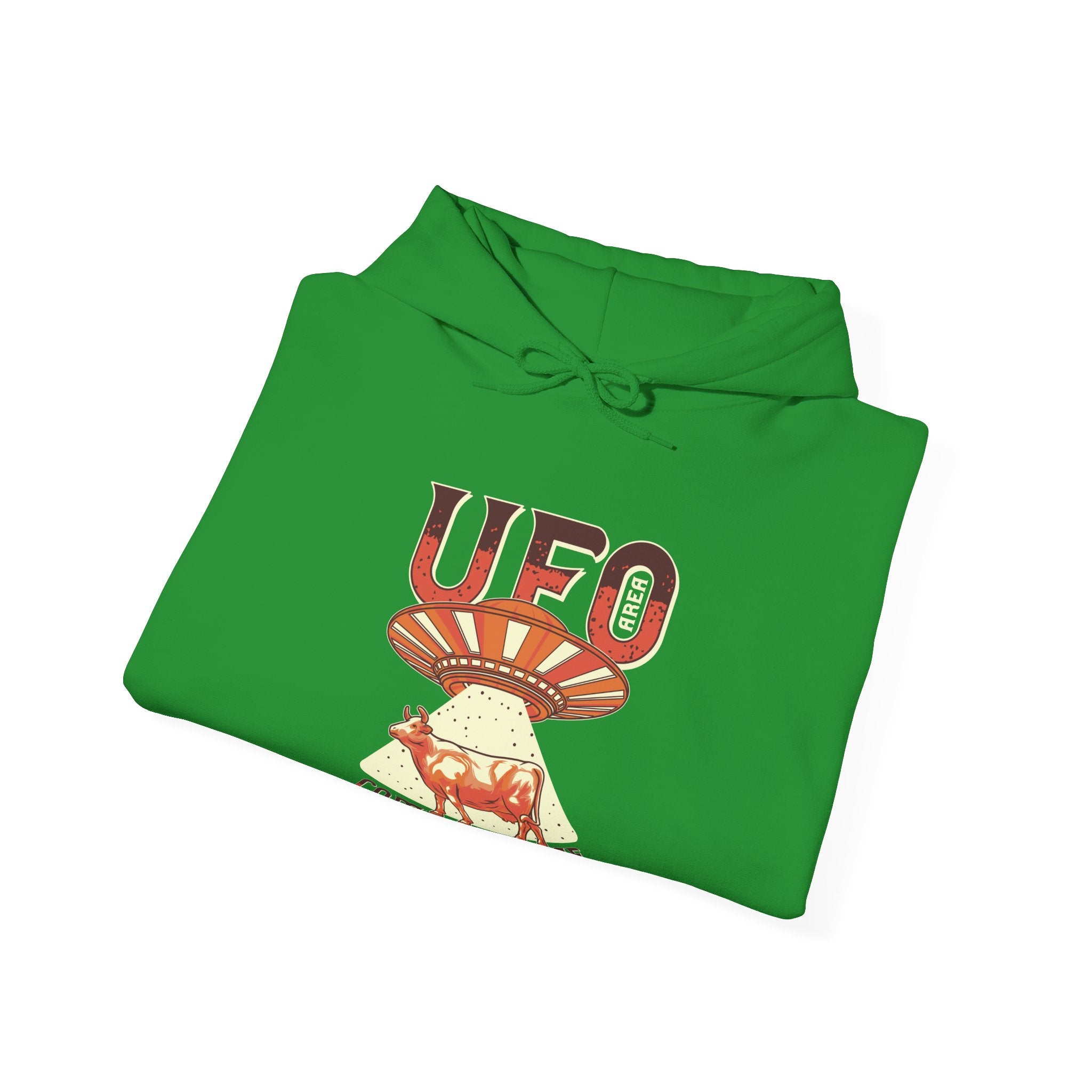 UFO Come With Me Cow Unisex Heavy Blend Hooded Sweatshirt for Ultimate Comfort