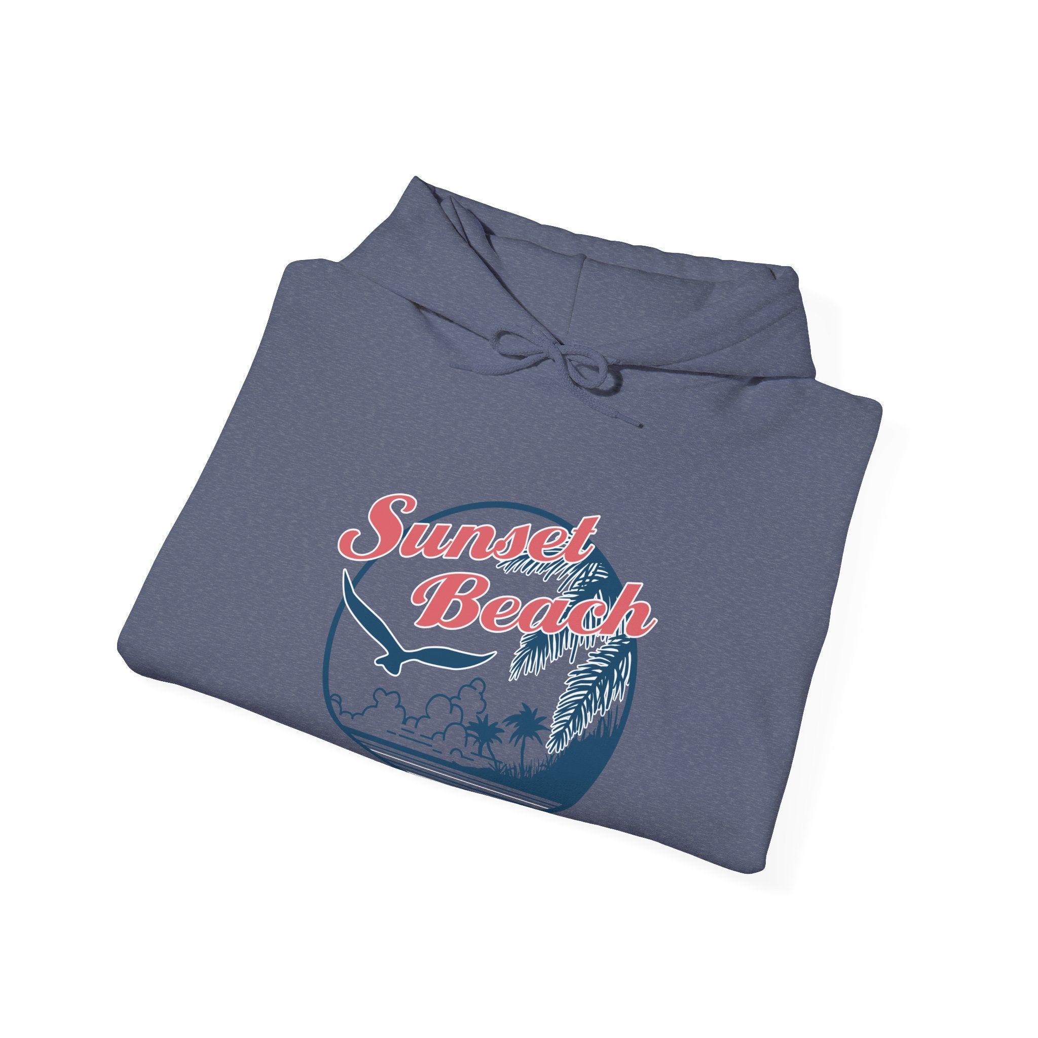Sunset Beach Birds And Ocean Unisex Heavy Blend Hooded Sweatshirt