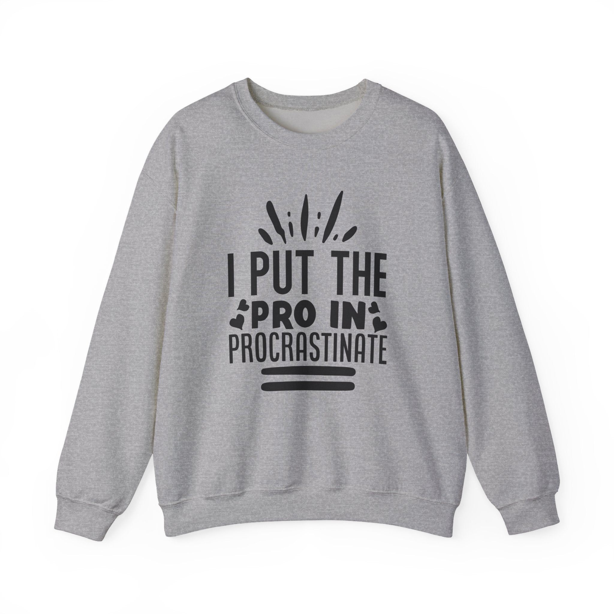 I Put The Pro In Procrastinate Unisex Heavy Blend Crewneck Sweatshirt