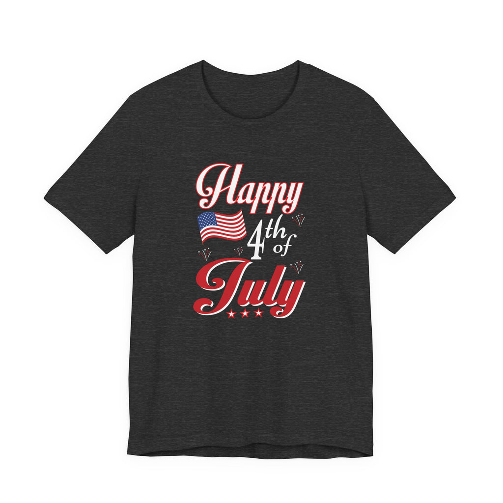 Happy 4th Of July Fireworks Unisex Short Sleeve Tee