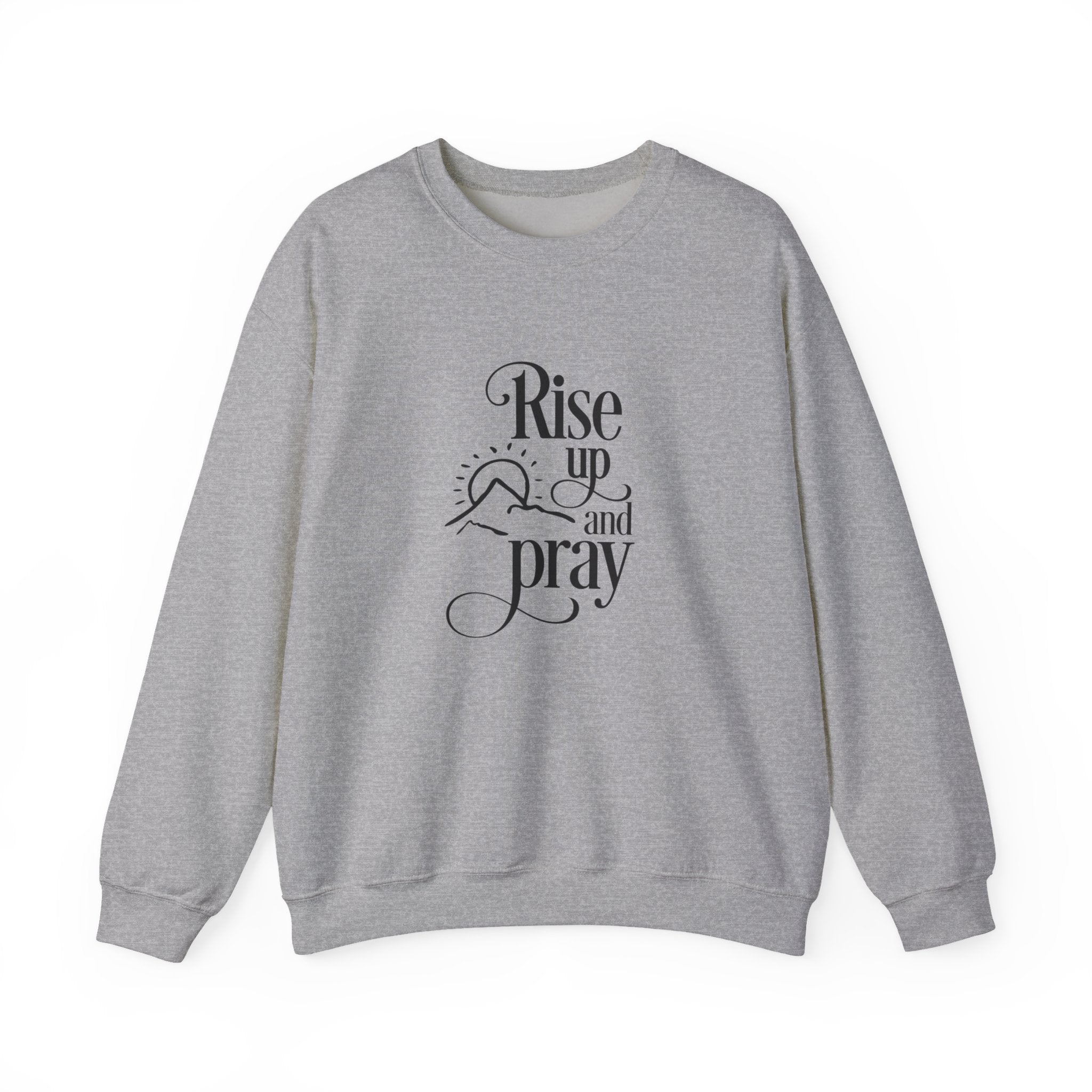 Rise Up And Pray Unisex Heavy Blend Crewneck Sweatshirt For Ultimate Comfort