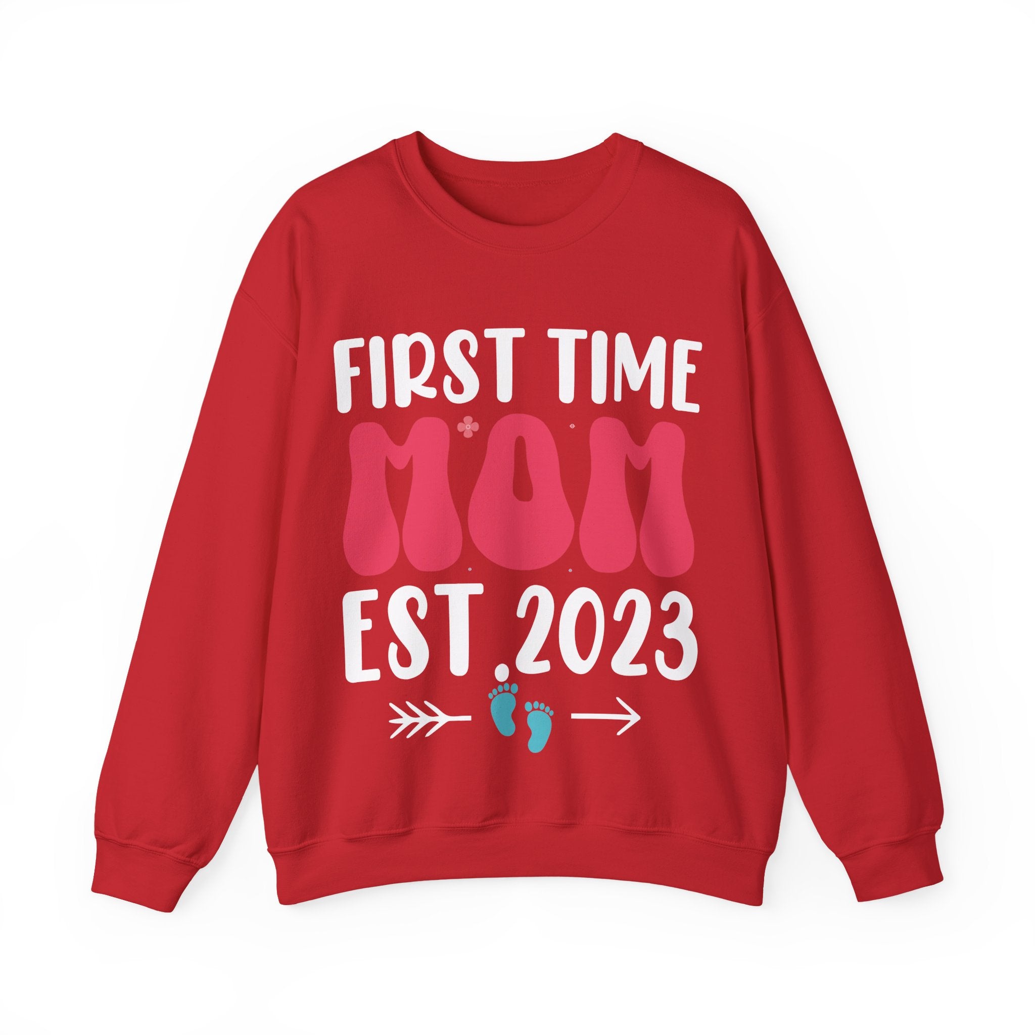 First Time Mom Established 2023 Unisex Heavy Blend Crewneck Sweatshirt