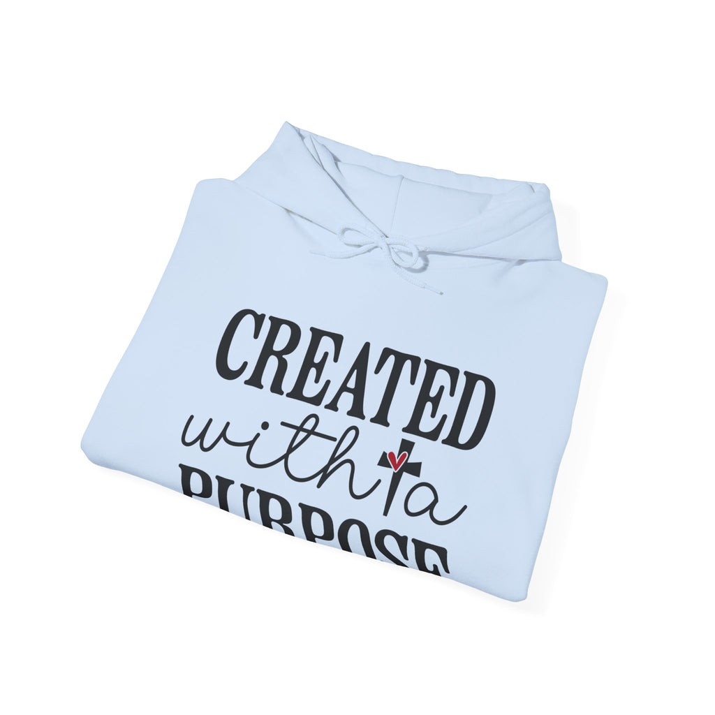 Created With A Purpose Unisex Heavy Blend Hooded Sweatshirt for Ultimate Comfort and Warmth