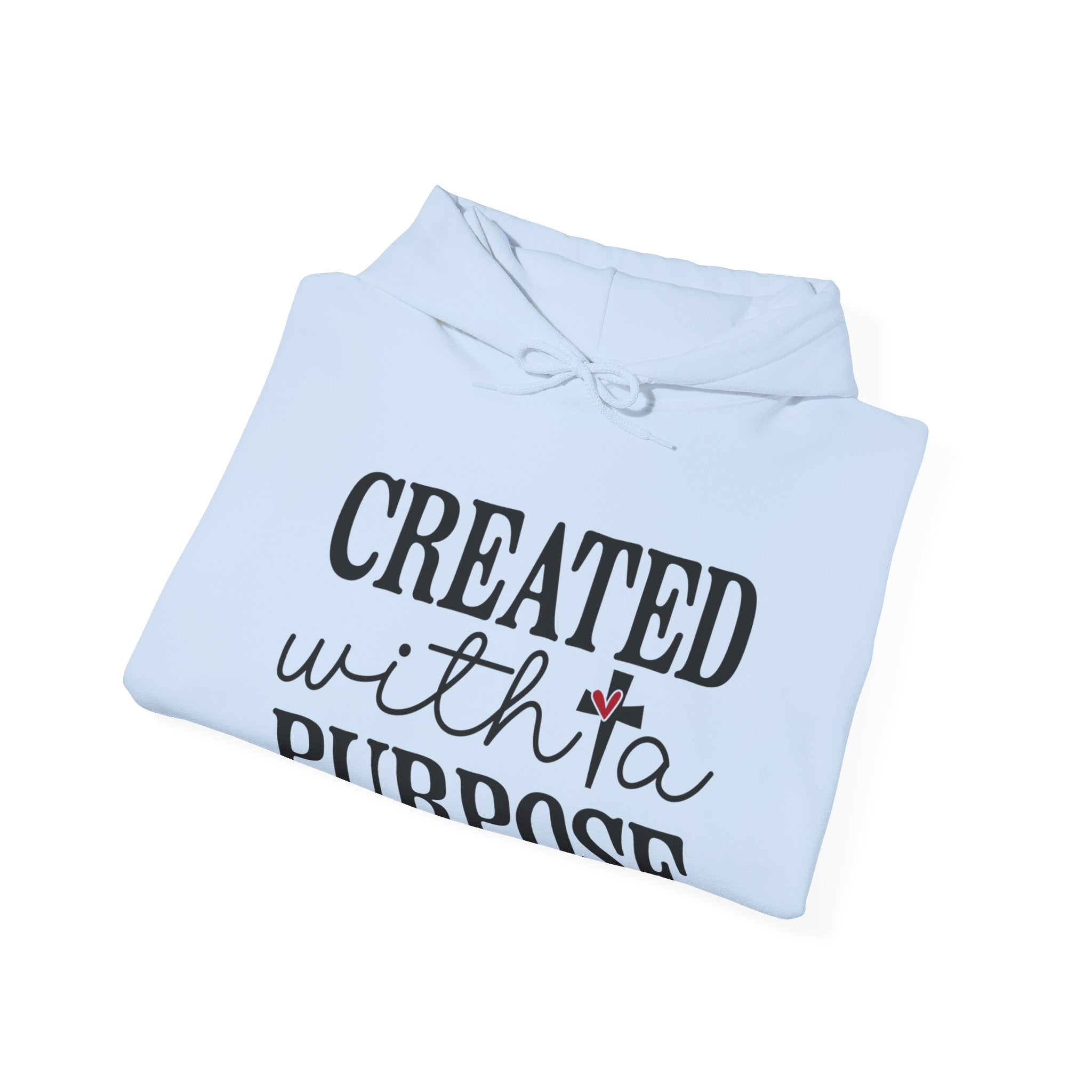 Created With A Purpose Unisex Heavy Blend Hooded Sweatshirt for Ultimate Comfort and Warmth