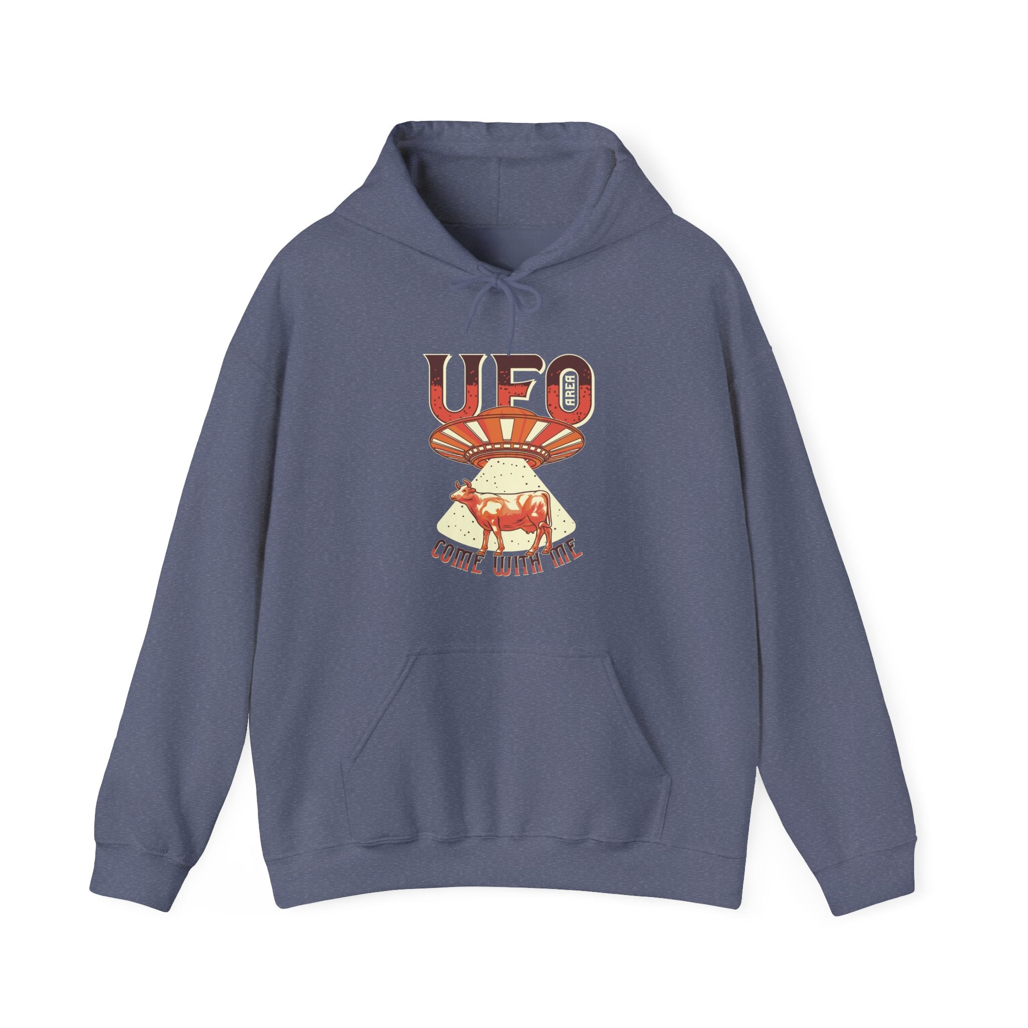 UFO Come With Me Cow Unisex Heavy Blend Hooded Sweatshirt