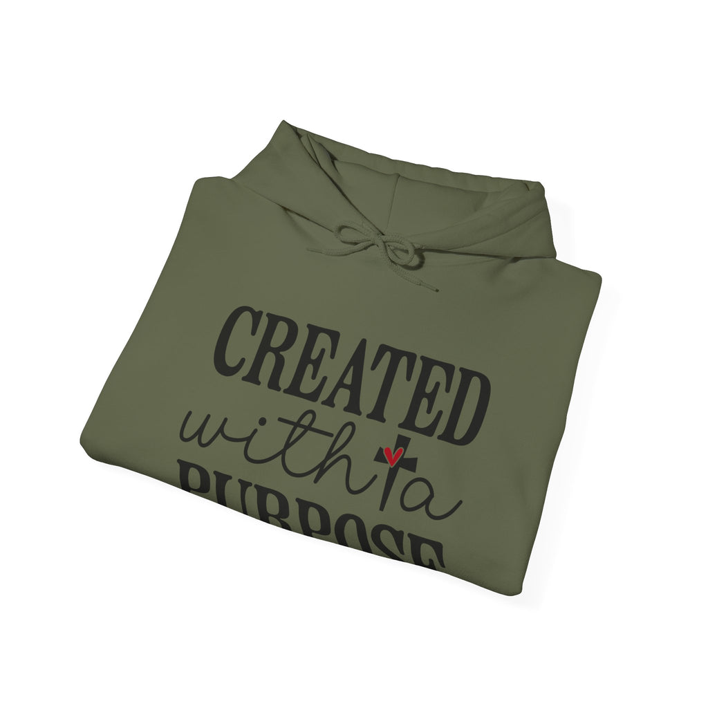Created With A Purpose Unisex Heavy Blend Hooded Sweatshirt for Ultimate Comfort