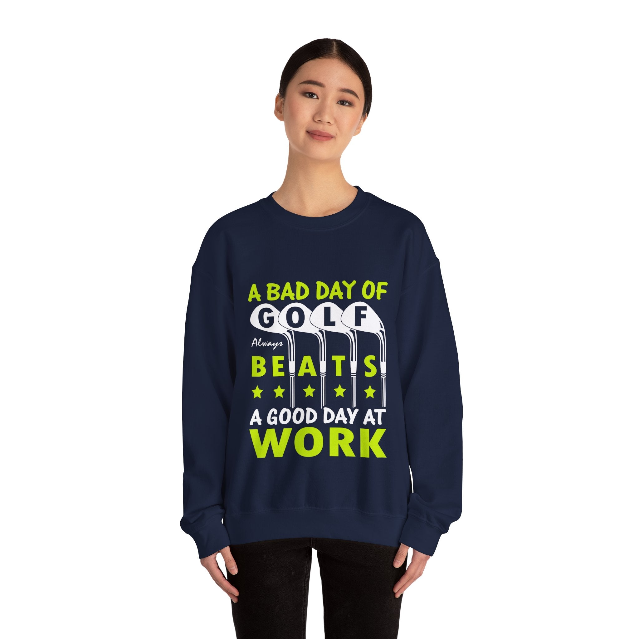 A Bad Day Of Gold Always Beats A Good Day At Work Unisex Heavy Blend Crewneck Sweatshirt