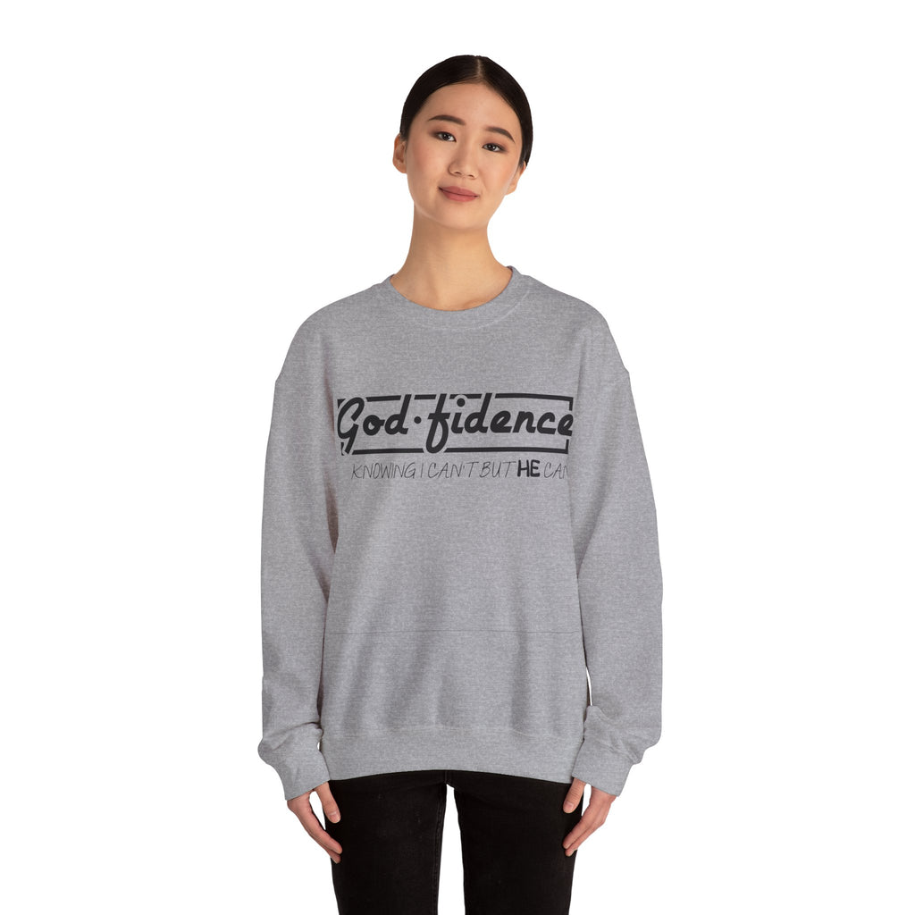 God Fidence Unisex Heavy Blend Crewneck Sweatshirt for Ultimate Comfort and Style