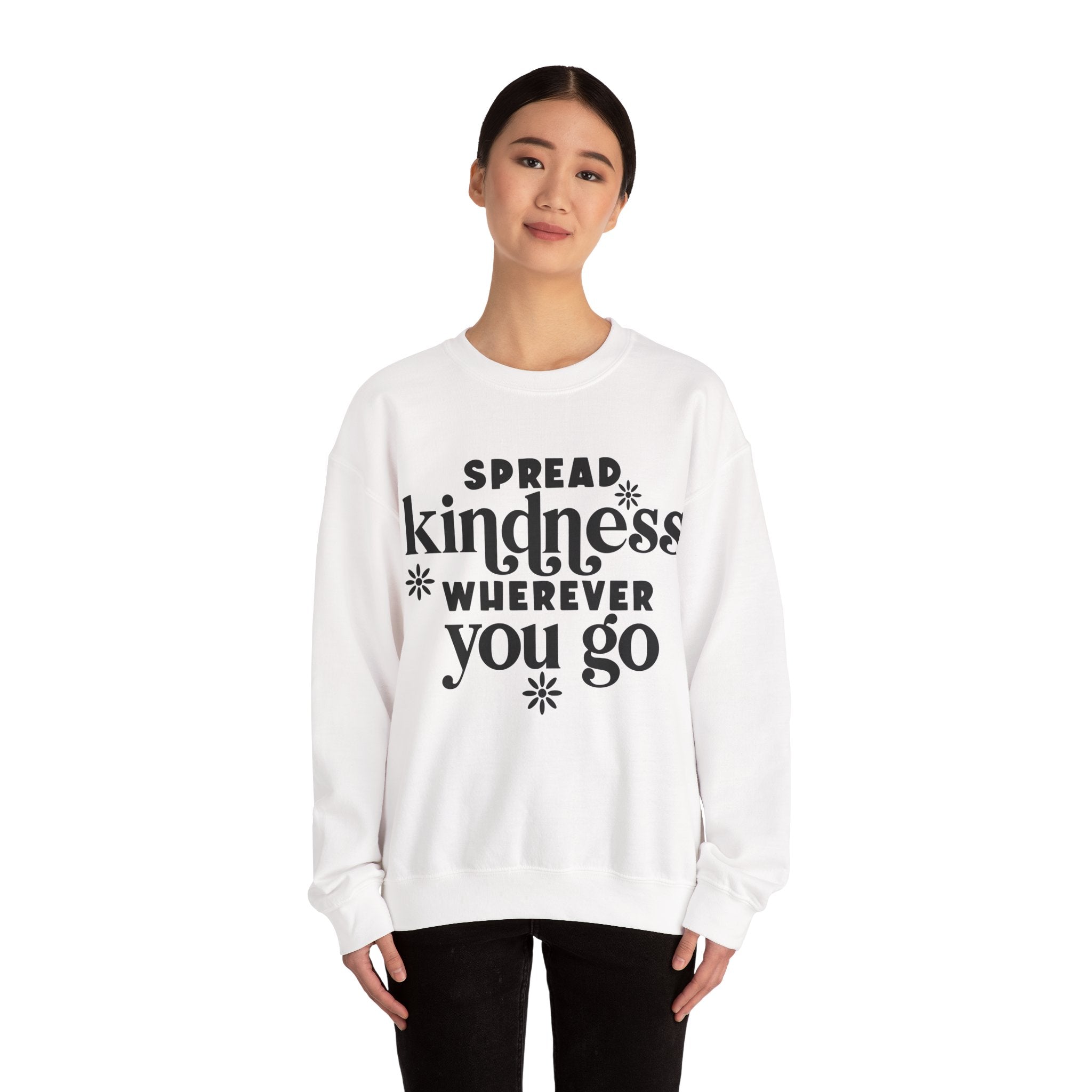 Spread Kindness Wherever You Go Unisex Heavy Blend Crewneck Sweatshirt