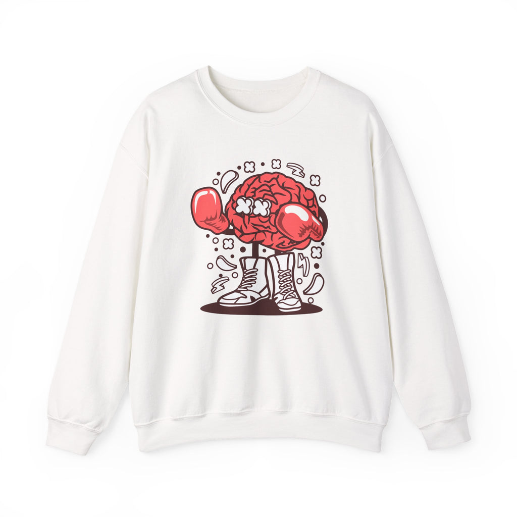 Brain Boxer Unisex Heavy Blend Crewneck Sweatshirt for Ultimate Comfort and Style