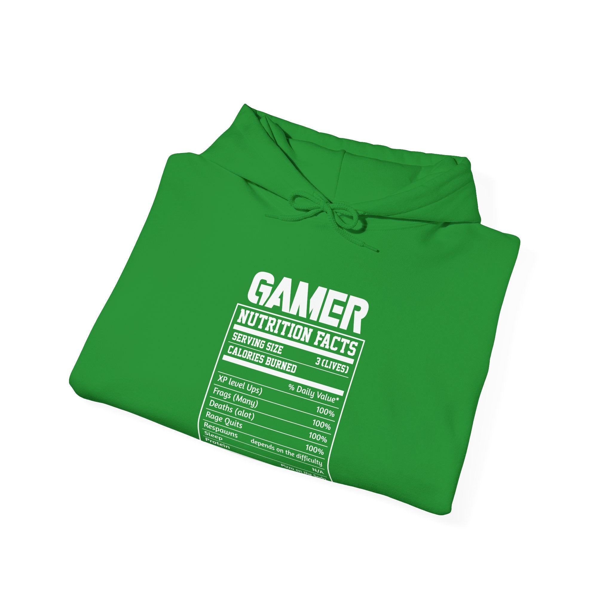 Gamer Nutrition Facts Funny Unisex Heavy Blend Hooded Sweatshirt