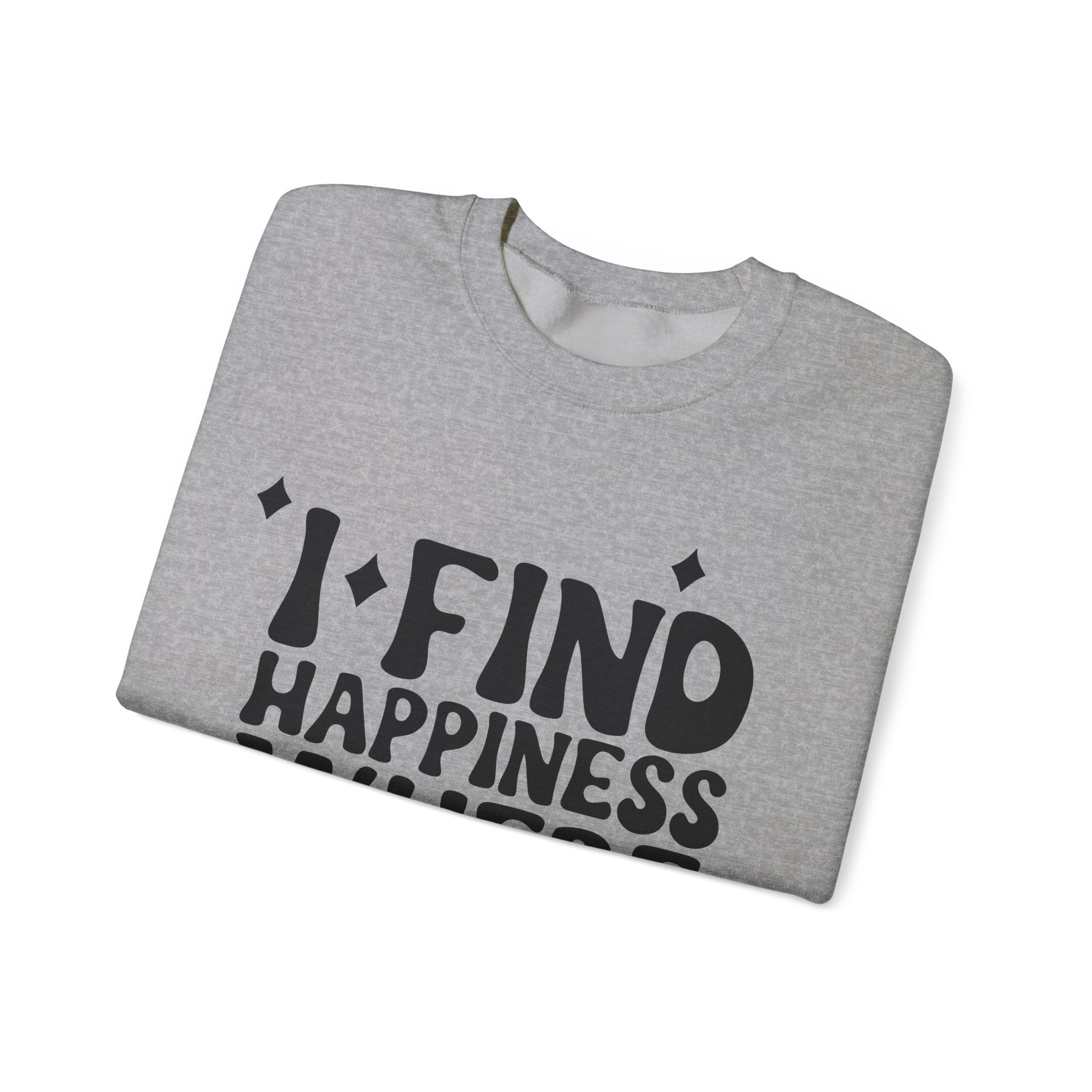 I Find Happiness Where The Sunshines Unisex Heavy Blend Crewneck Sweatshirt