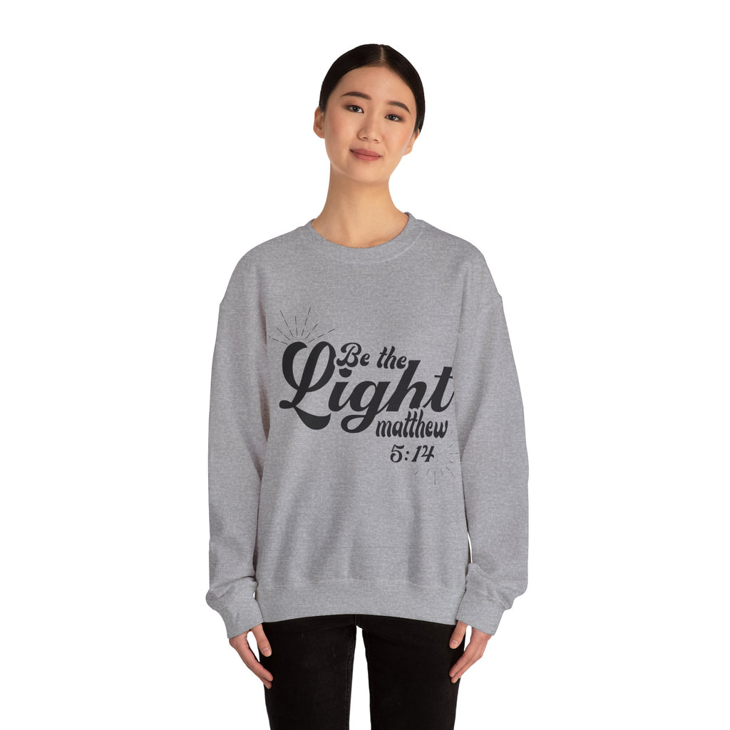 Be The Light Mathew 5 14 Unisex Heavy Blend Crewneck Sweatshirt