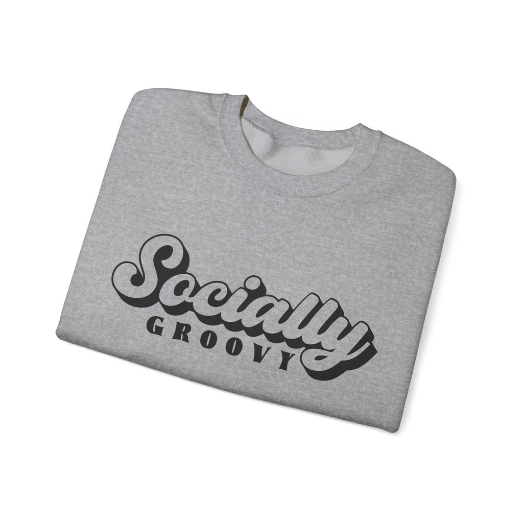 Socially Groovy Unisex Heavy Blend Crewneck Sweatshirt for Ultimate Comfort