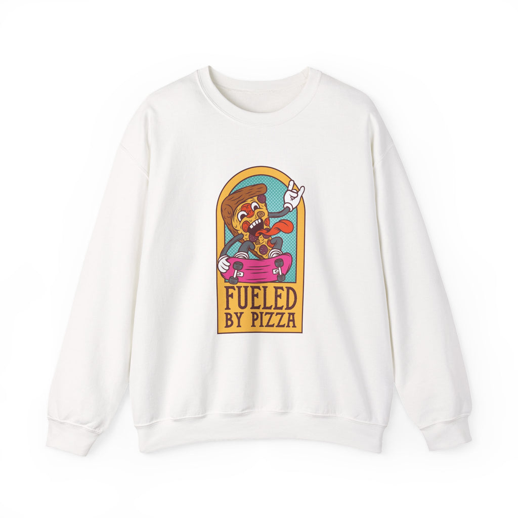 Fueled By Pizza Unisex Heavy Blend Crewneck Sweatshirt For Ultimate Comfort
