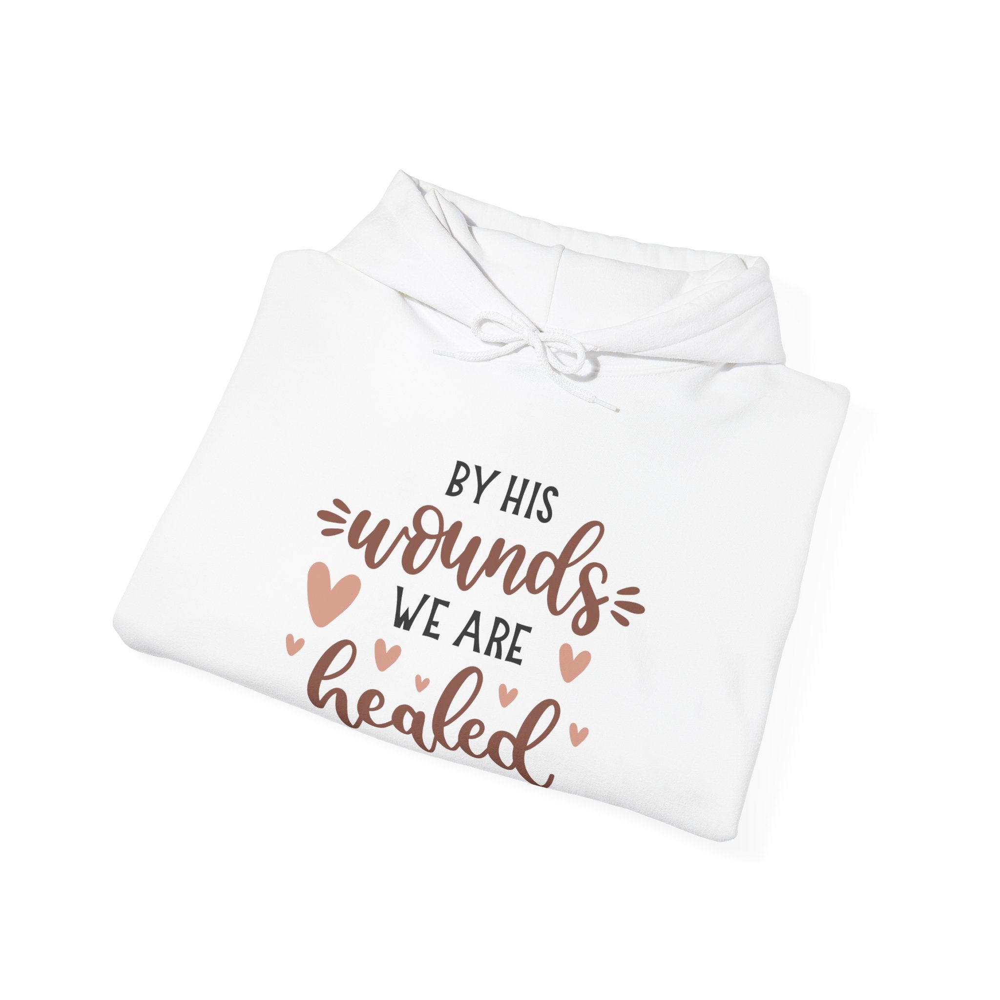 By His Wounds We Are Healed Isaiah 53 5 Unisex Heavy Blend Hooded Sweatshirt