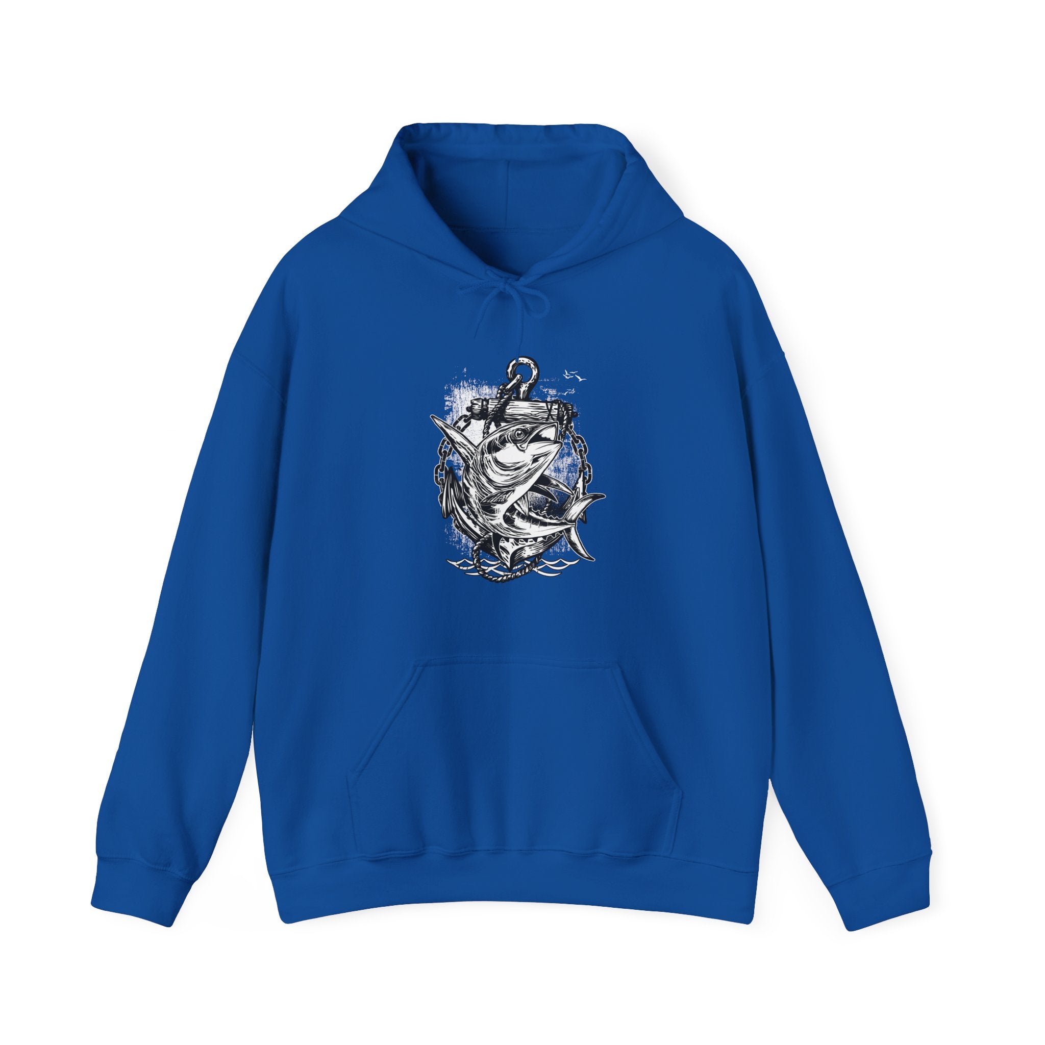 Fish And Anchor Unisex Heavy Blend Hooded Sweatshirt For Ultimate Comfort