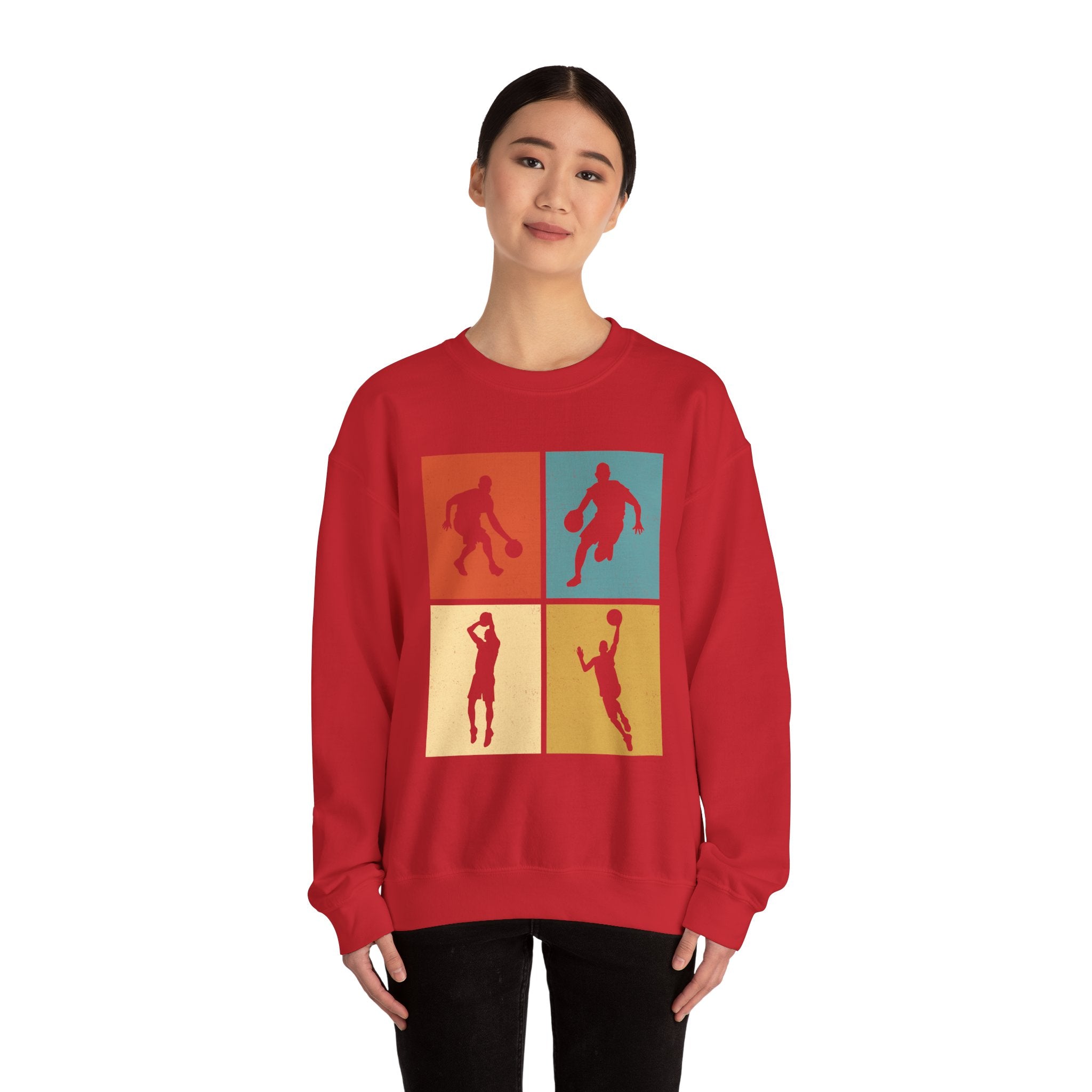 Different Basketball Positions Unisex Heavy Blend Crewneck Sweatshirt