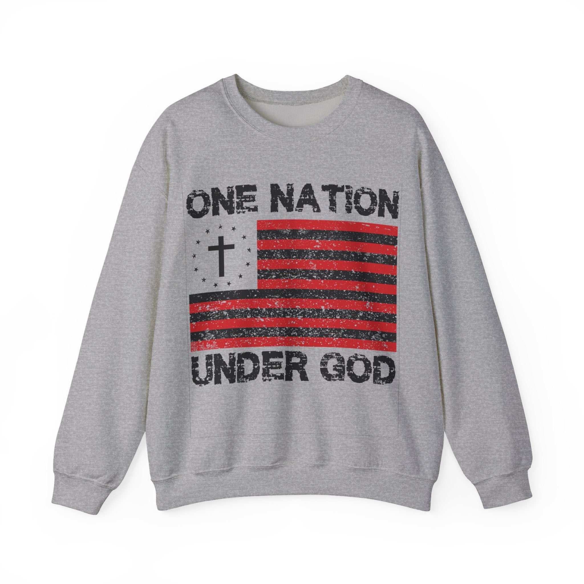 One Nation Under God Unisex Heavy Blend Crewneck Sweatshirt