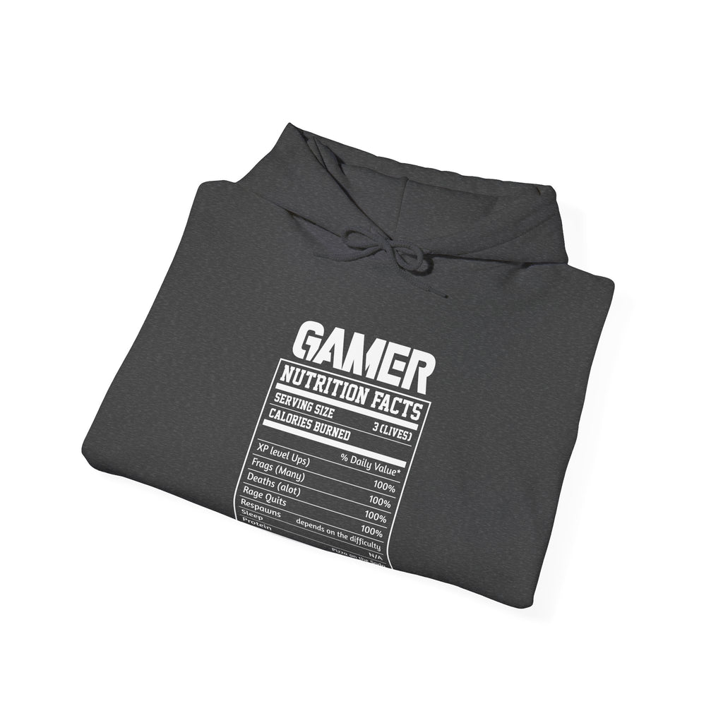 Gamer Nutrition Facts Funny Unisex Heavy Blend Hooded Sweatshirt