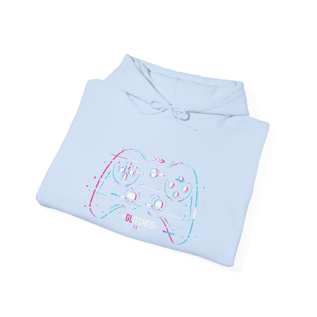 Glitched Gaming Controller Unisex Heavy Blend Hooded Sweatshirt