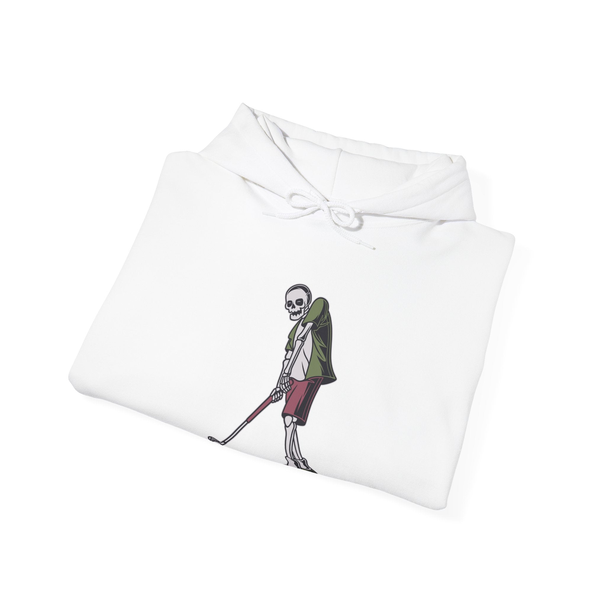 Skeleton Golfer Unisex Heavy Blend Hooded Sweatshirt for Ultimate Comfort