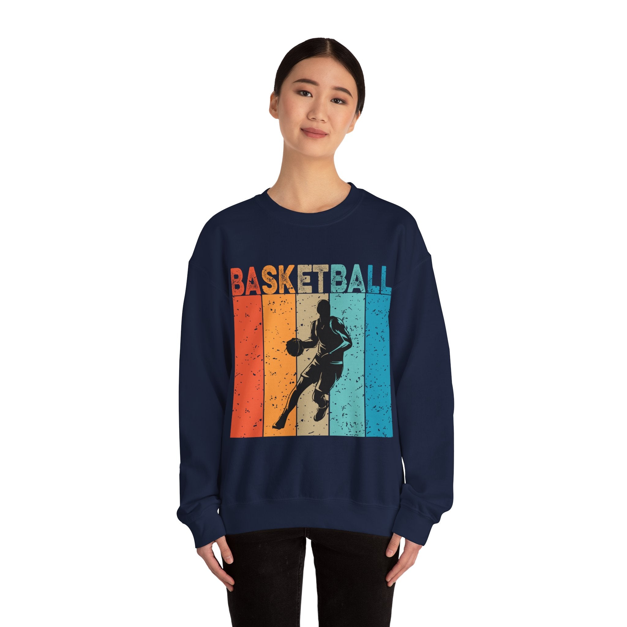 Basketball Man Unisex Heavy Blend Crewneck Sweatshirt for Ultimate Comfort