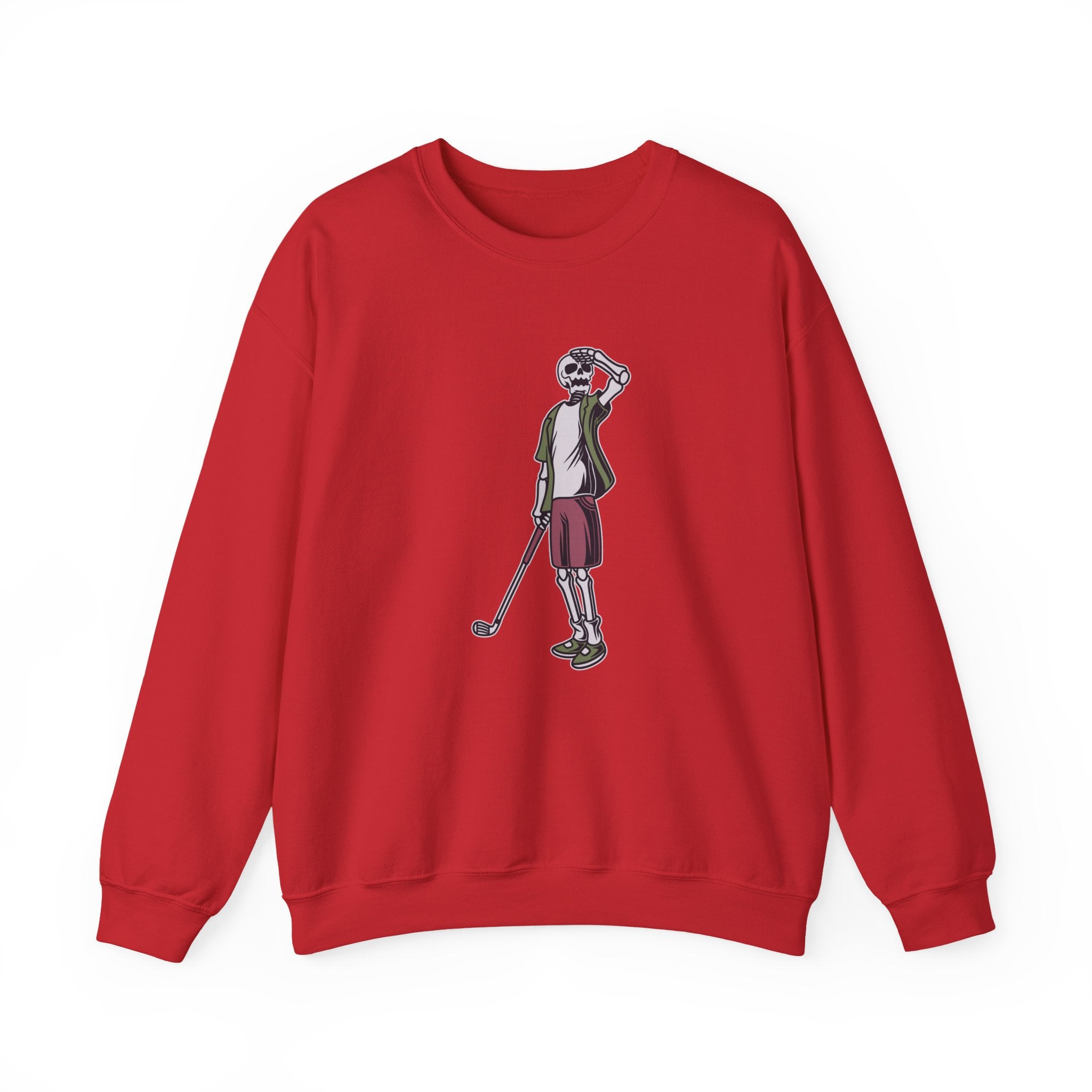 Long Ball Skeleton Golfer Unisex Heavy Blend Crewneck Sweatshirt