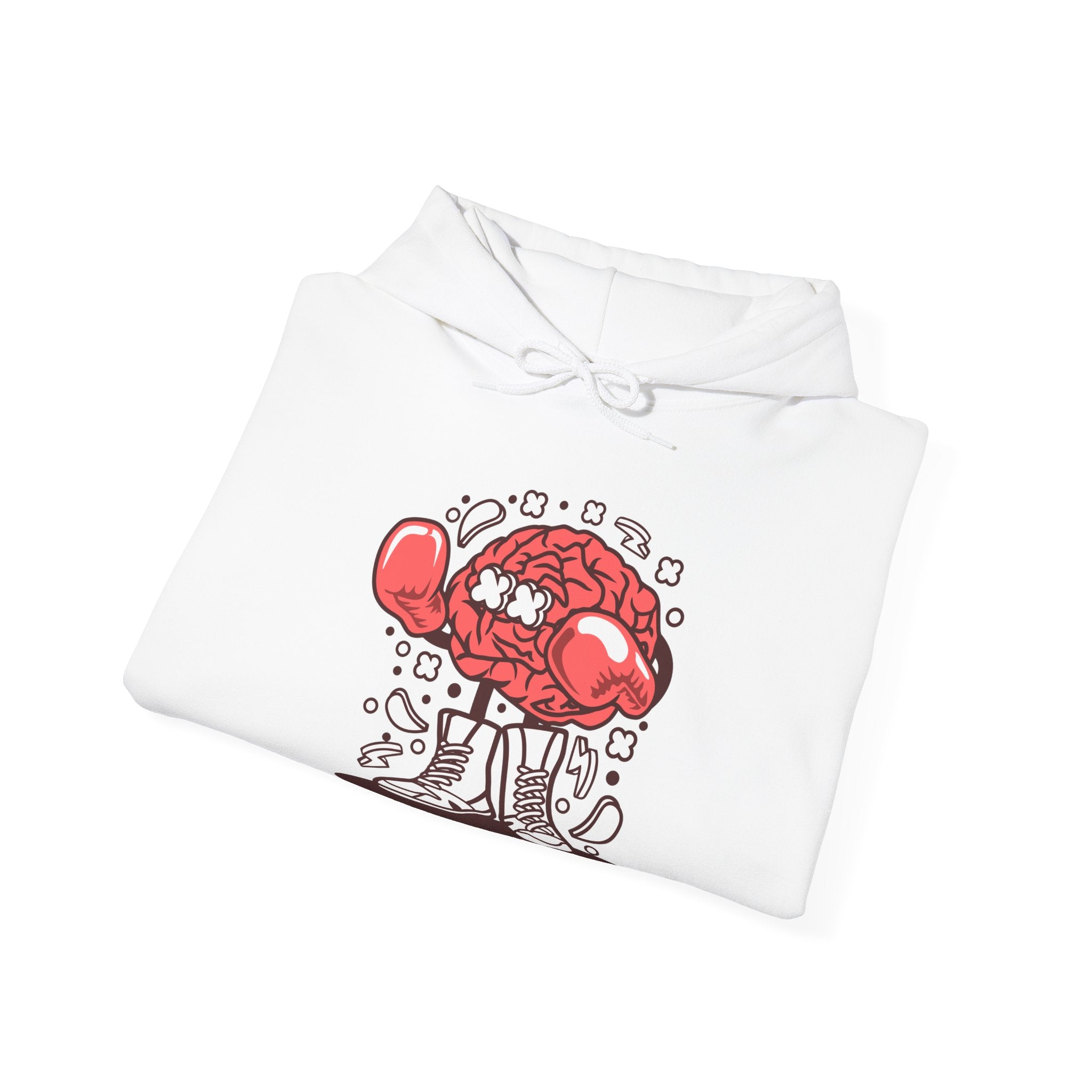 Brain Boxer Unisex Heavy Blend Hooded Sweatshirt for Ultimate Comfort and Warmth