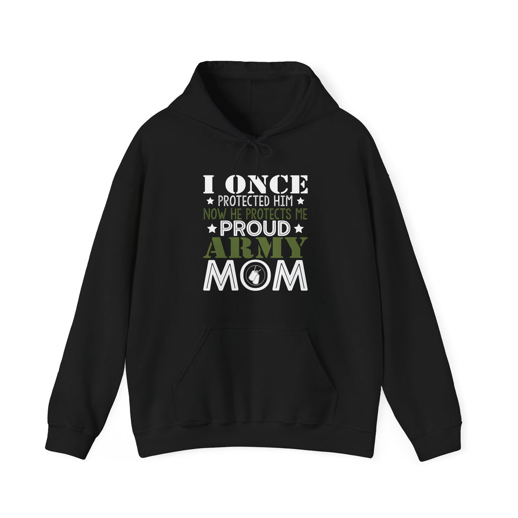 Proud Army Mom Unisex Heavy Blend Hooded Sweatshirt for Cold Days