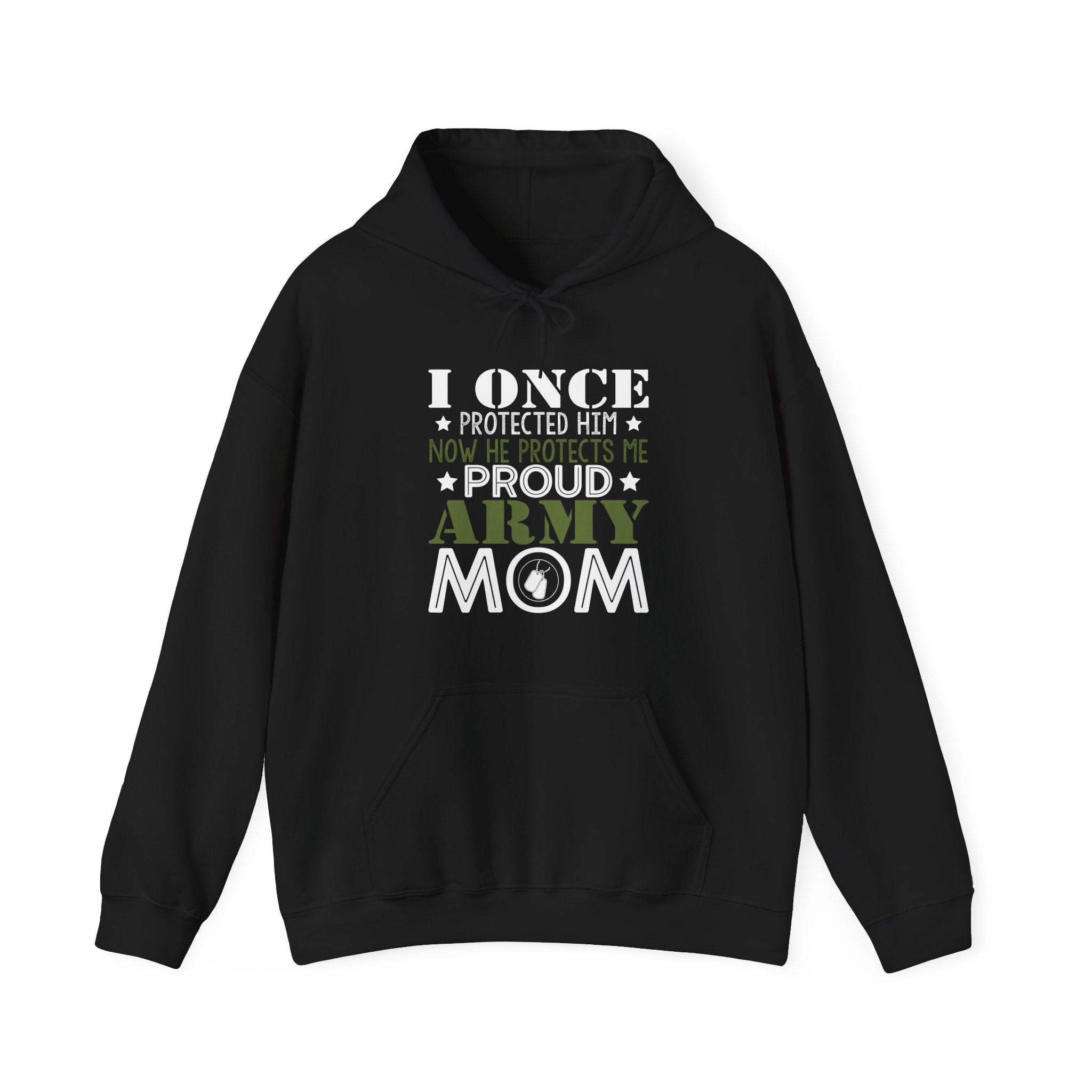 Proud Army Mom Unisex Heavy Blend Hooded Sweatshirt for Ultimate Comfort