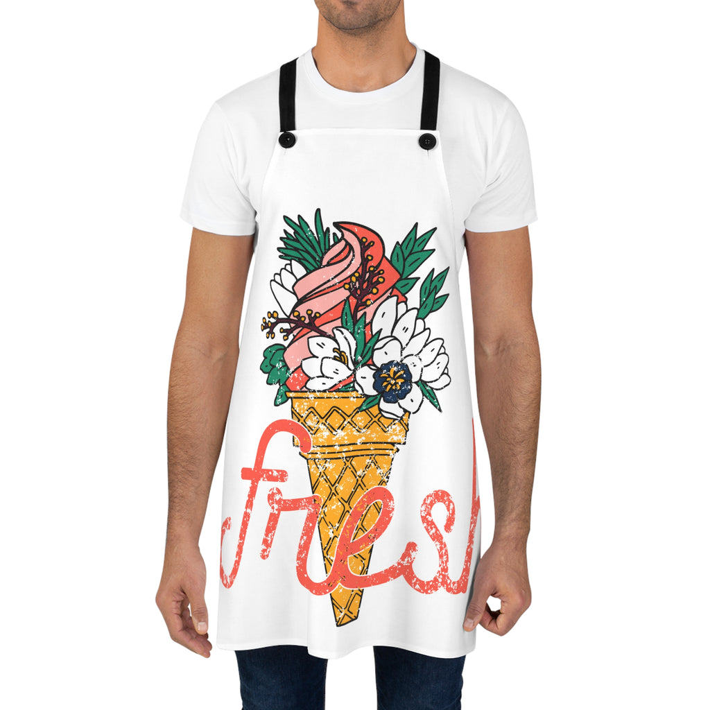 Customizable Lightweight Poly Twill Cooking Apron with Detachable Straps