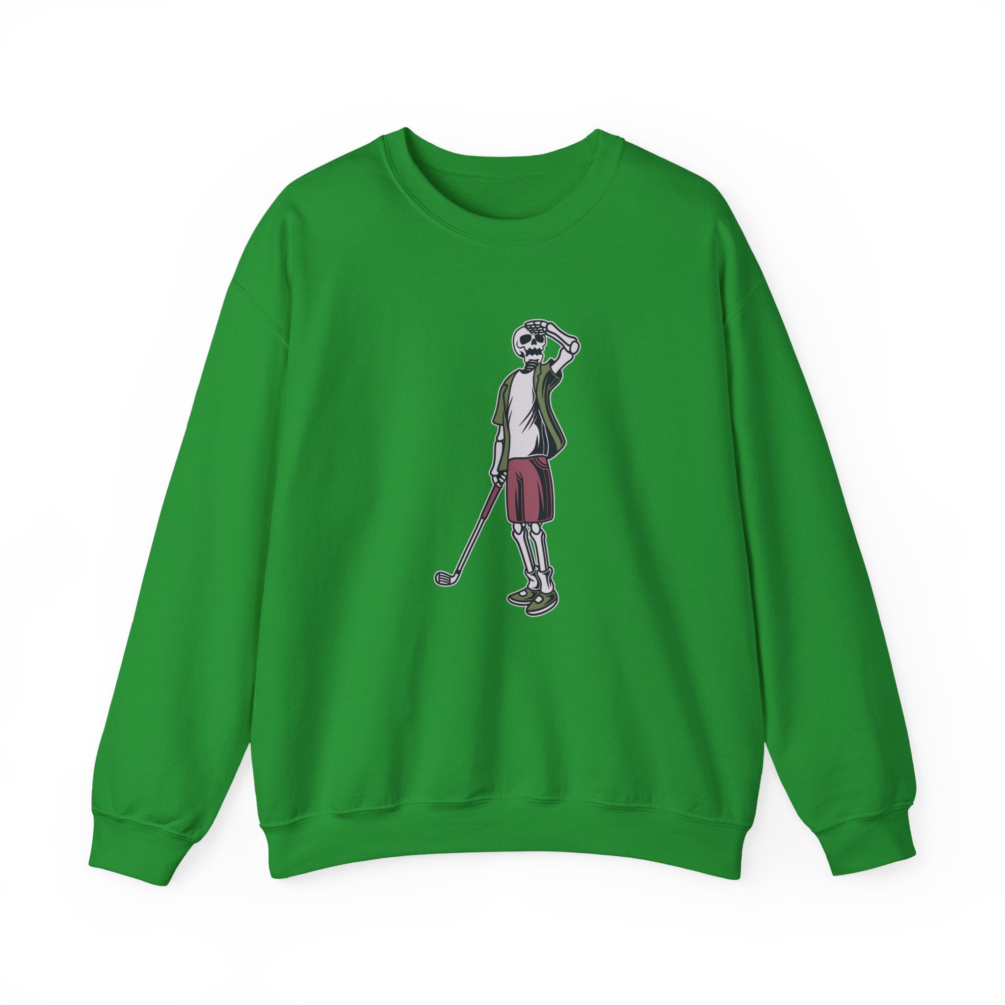 Long Ball Skeleton Golfer Unisex Heavy Blend Crewneck Sweatshirt