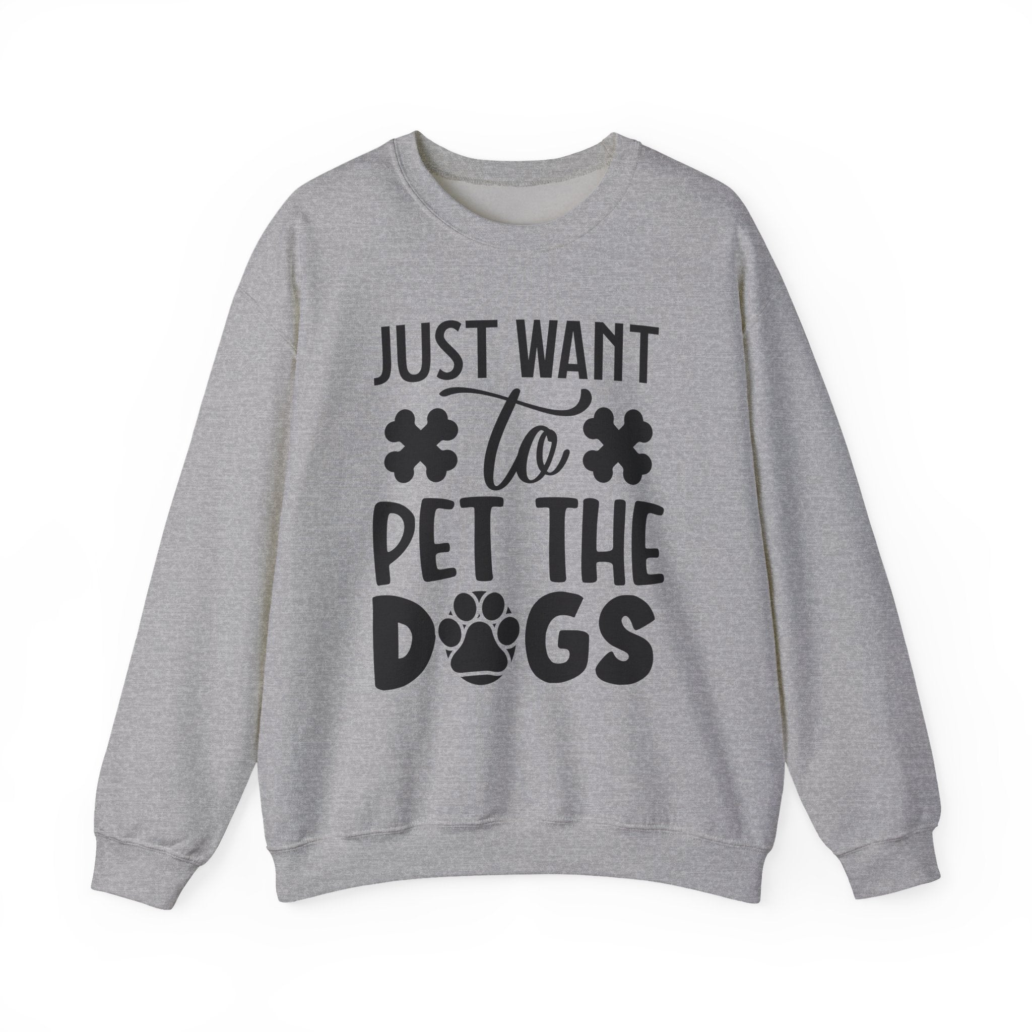 Just Want To Pet The Dogs Unisex Heavy Blend Crewneck Sweatshirt