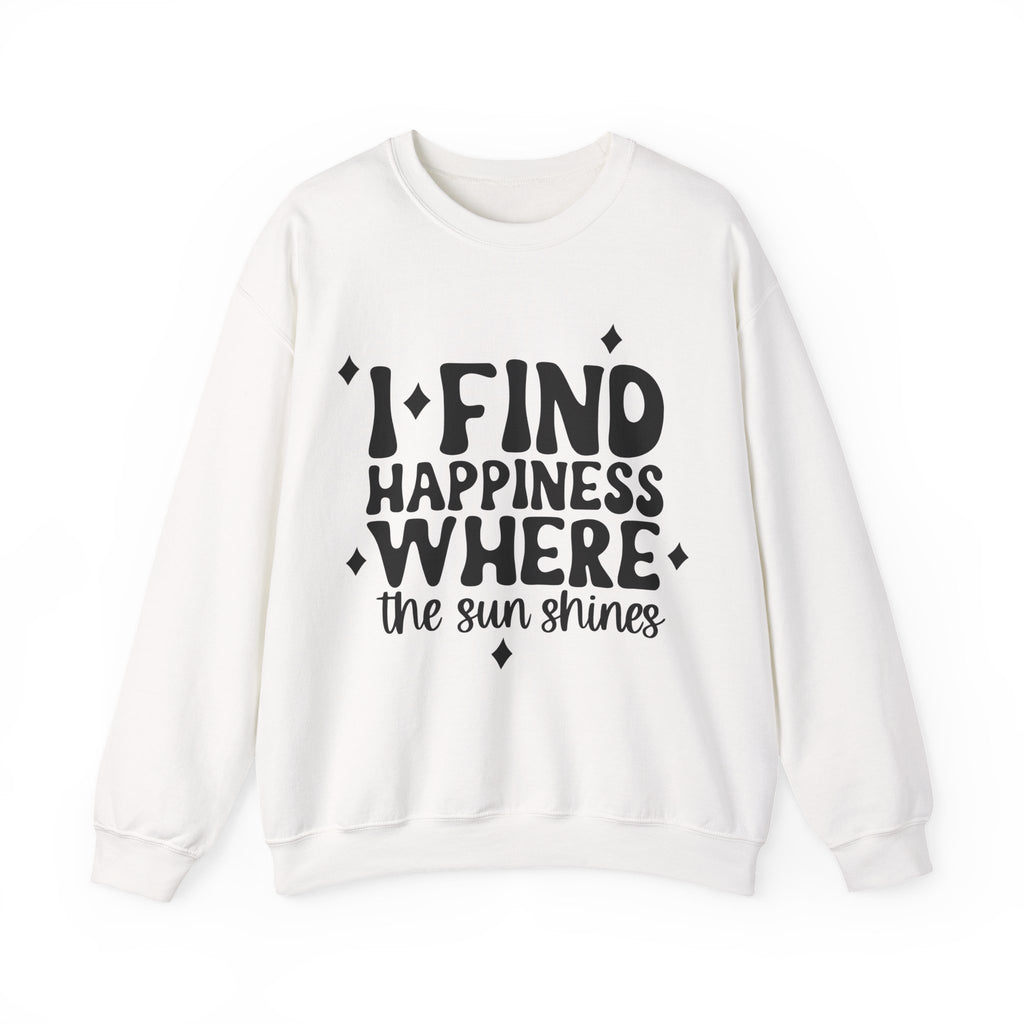 I Find Happiness Where The Sunshines Unisex Heavy Blend Crewneck Sweatshirt
